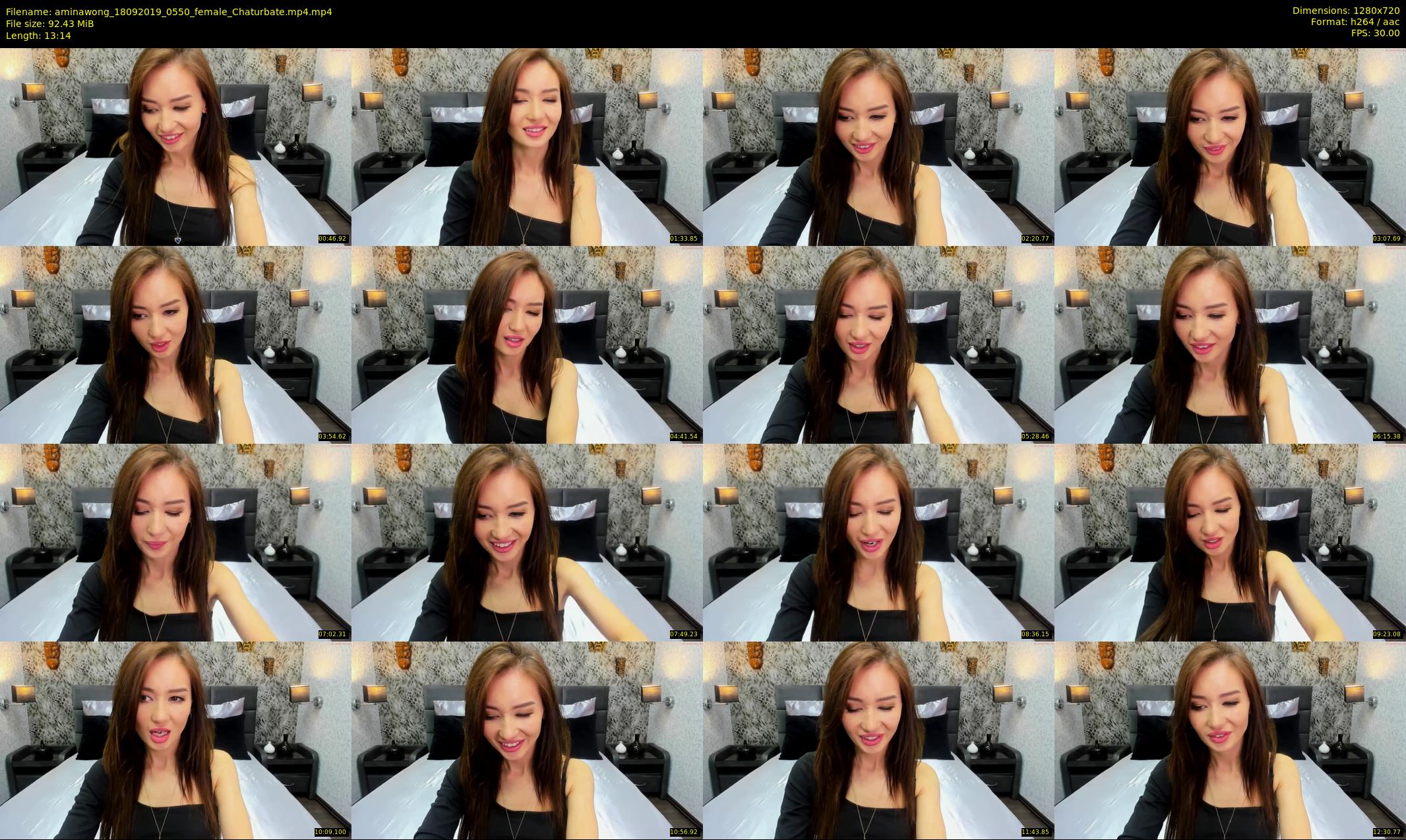 aminawong — 14 minute Chaturbate female cam show recording, 720p, Sep 18, 2019