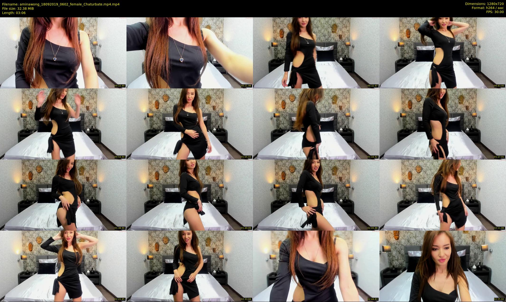 aminawong — 4 minute Chaturbate female cam show recording, 720p, Sep 18, 2019