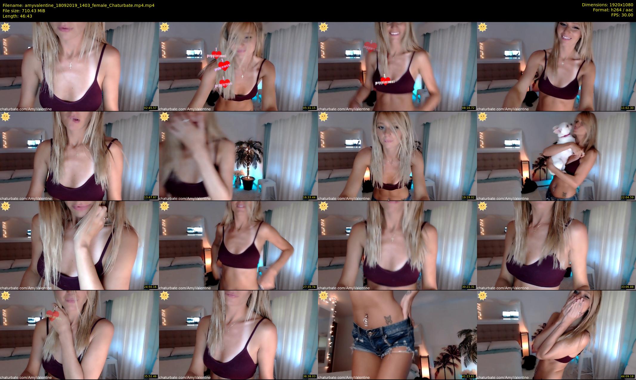 amyvalentine — 47 minute Chaturbate female cam show recording, 1080p, Sep 18, 2019