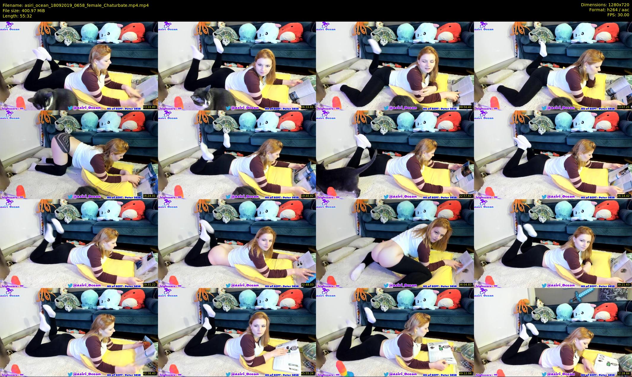 asiri_ocean — 56 minute Chaturbate female cam show recording, 720p, Sep 18, 2019