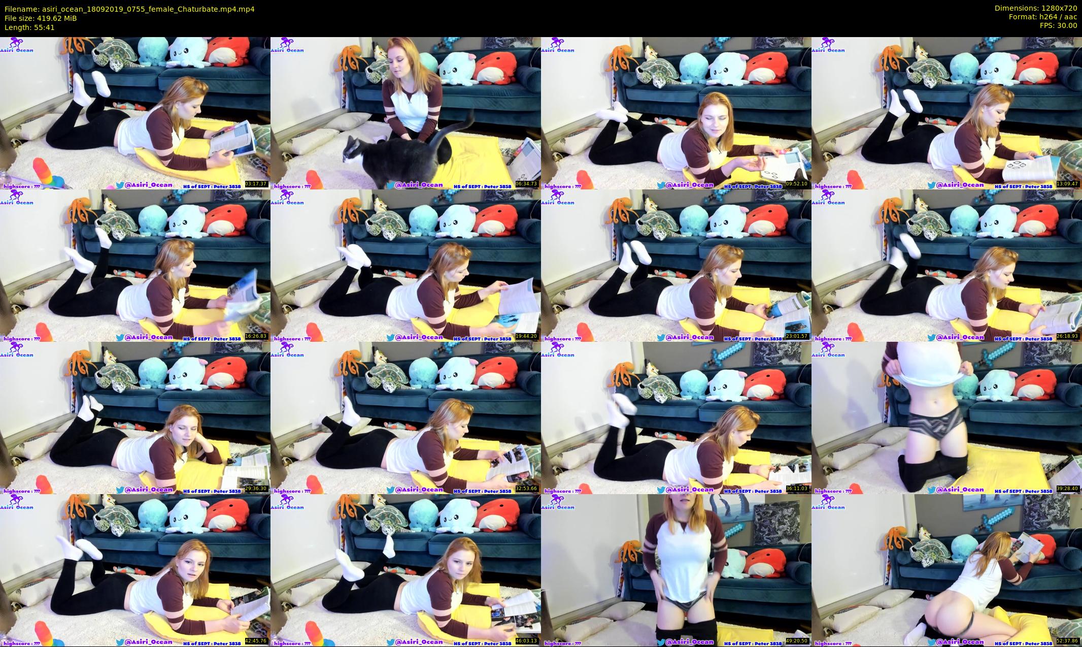 asiri_ocean — 56 minute Chaturbate female cam show recording, 720p, Sep 18, 2019