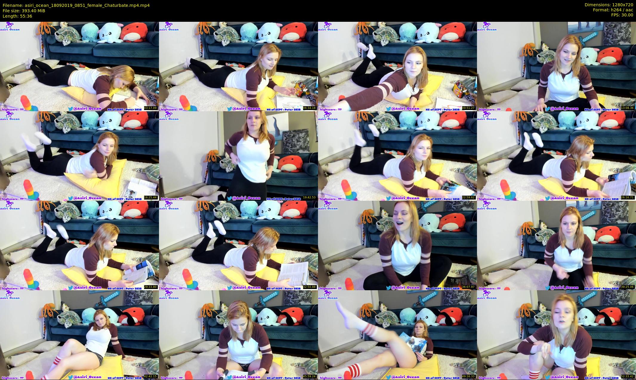 asiri_ocean — 56 minute Chaturbate female cam show recording, 720p, Sep 18, 2019
