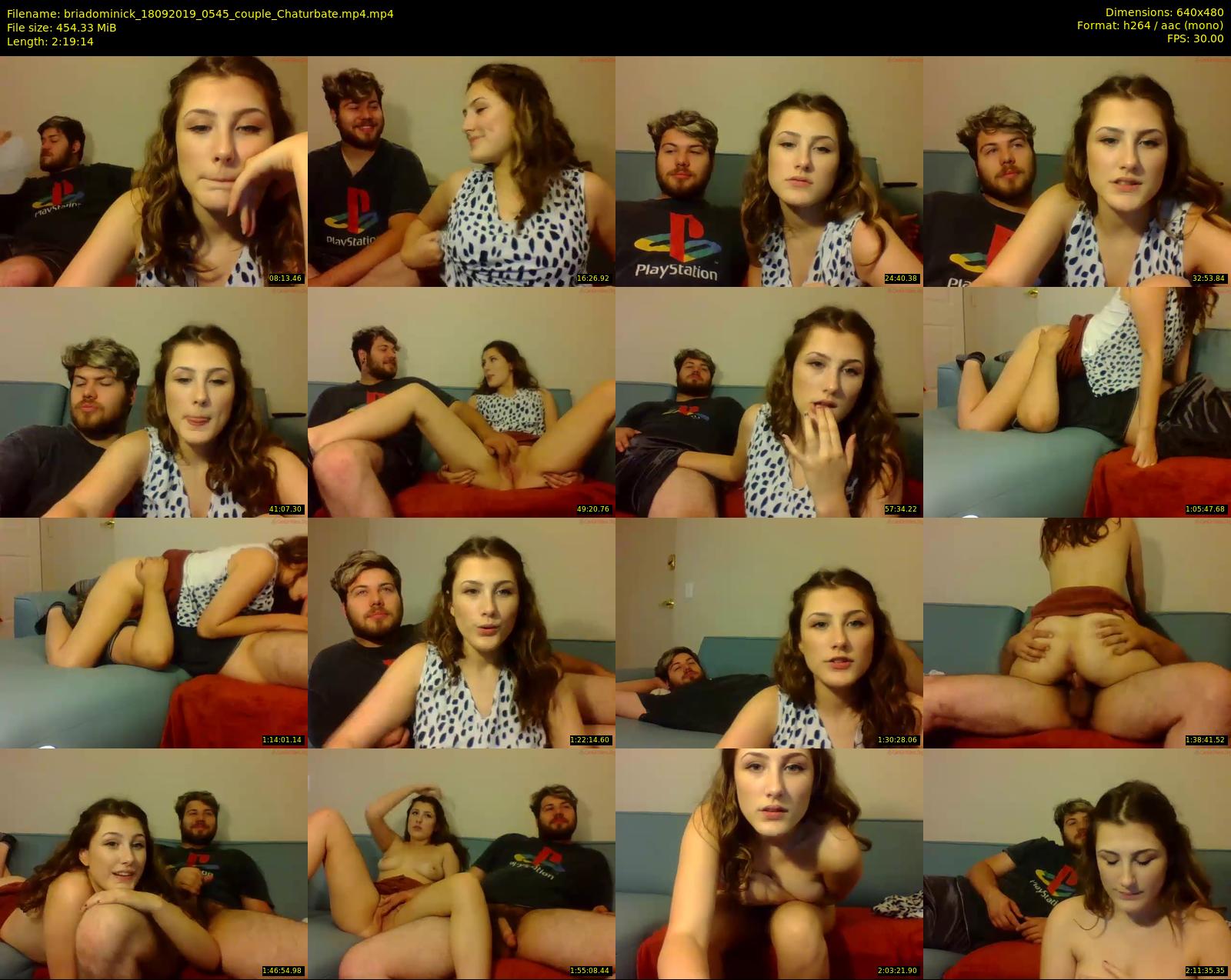 briadominick — 140 minute Chaturbate couple cam show recording, 480p, Sep 18, 2019