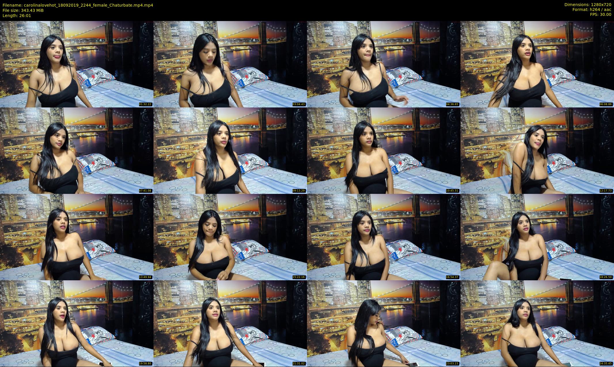 carolinalovehot — 27 minute Chaturbate female cam show recording, 720p, Sep 18, 2019