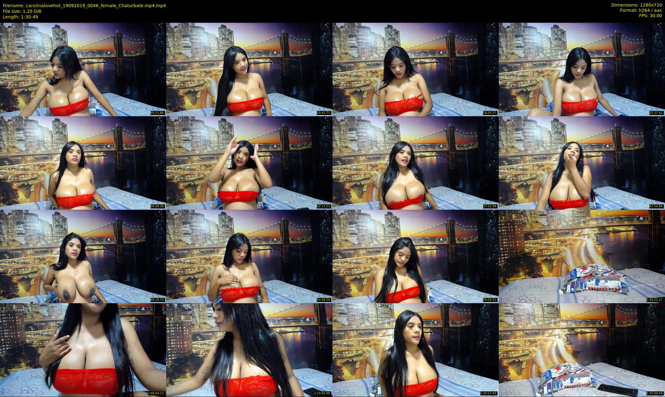 carolinalovehot — 91 minute Chaturbate female cam show recording, 720p, Sep 19, 2019