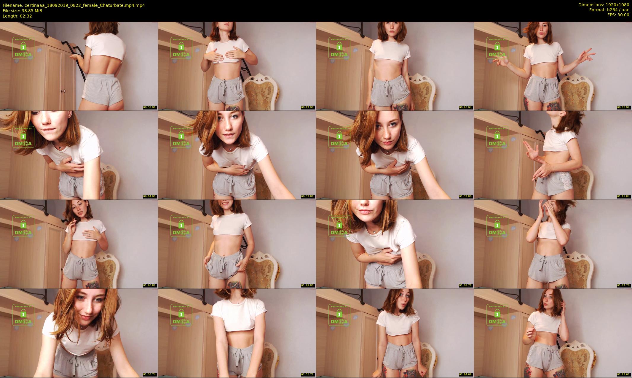certinaaa — 3 minute Chaturbate female cam show recording, 1080p, Sep 18, 2019