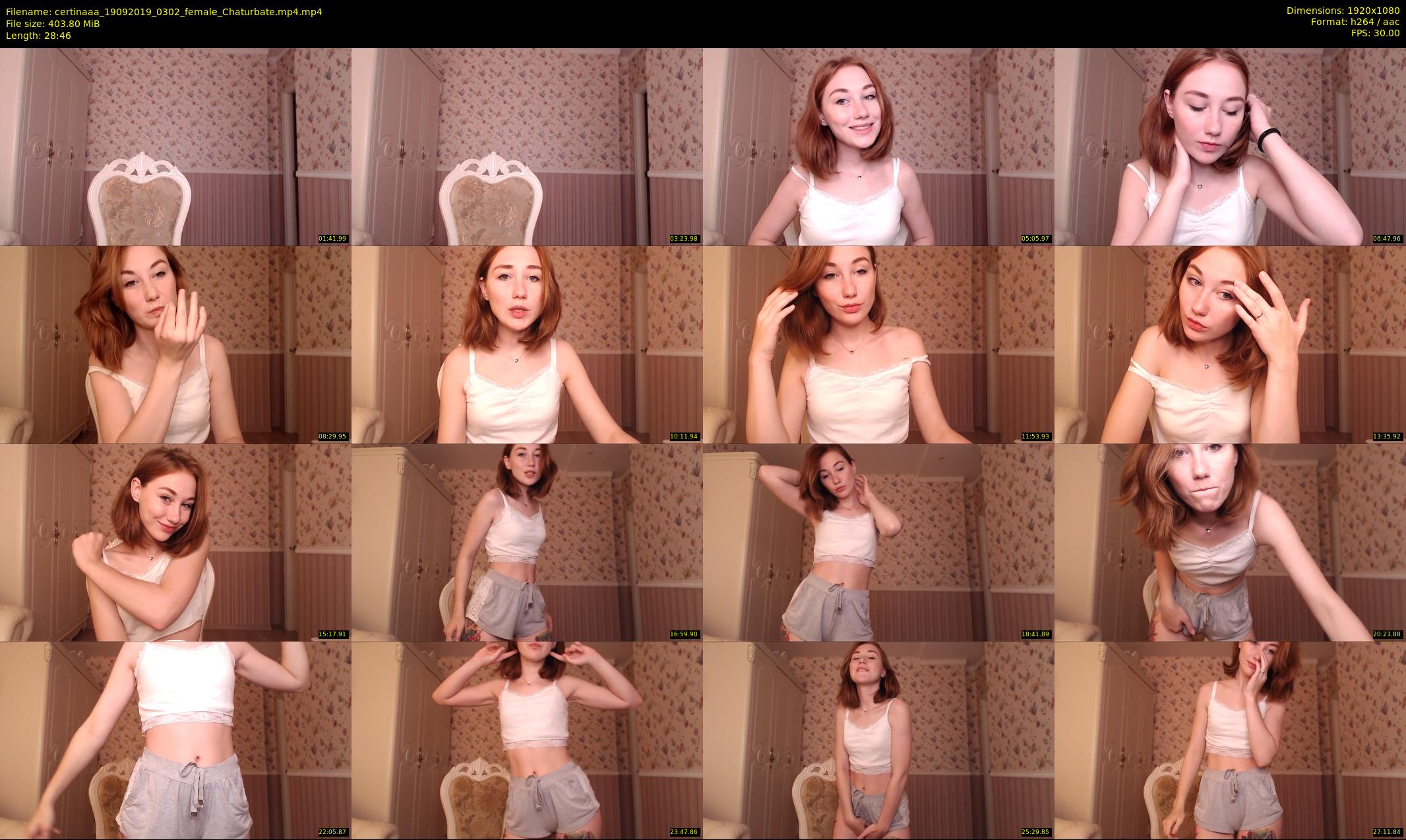certinaaa — 29 minute Chaturbate female cam show recording, 1080p, Sep 19, 2019