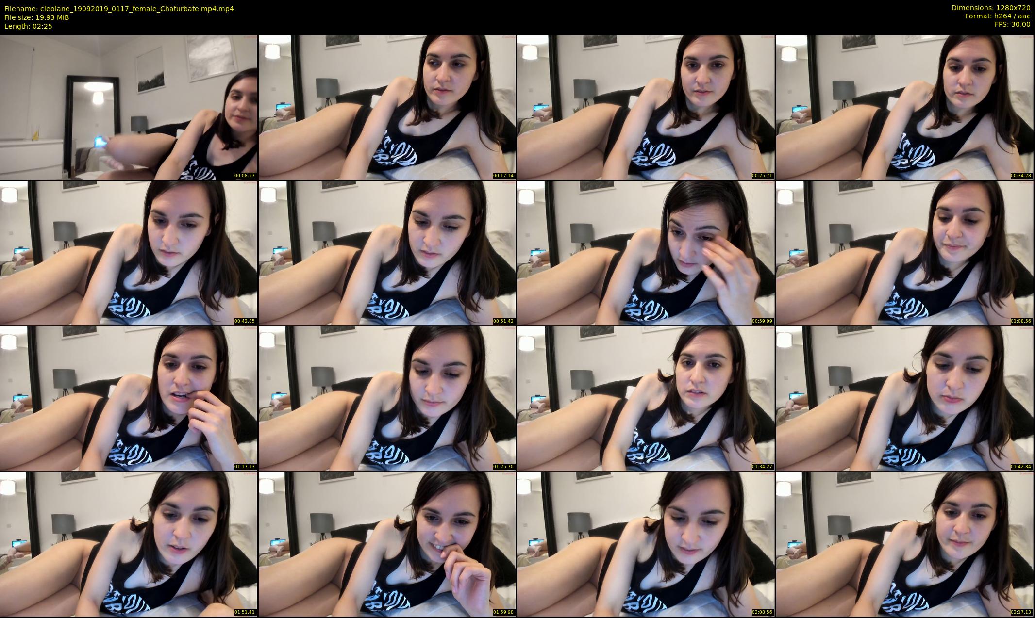 cleolane — 3 minute Chaturbate female cam show recording, 720p, Sep 19, 2019