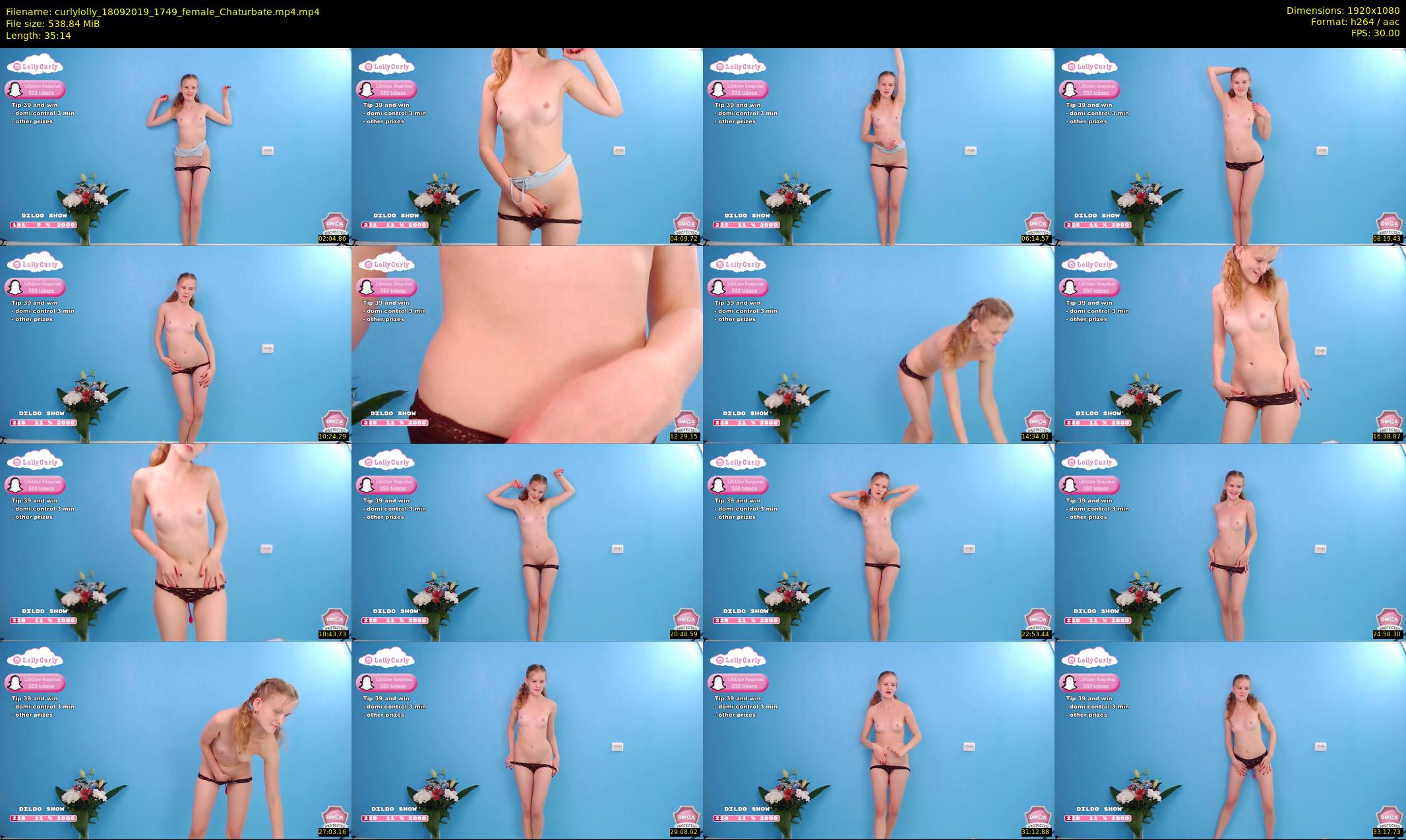 curlylolly — 36 minute Chaturbate female cam show recording, 1080p, Sep 18, 2019