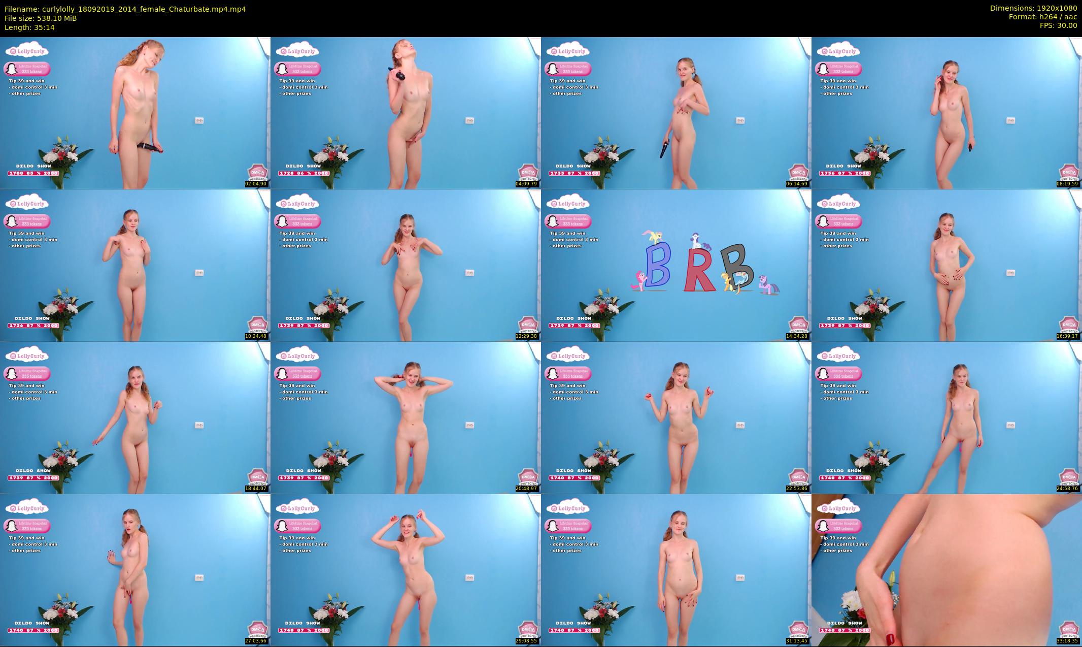curlylolly — 36 minute Chaturbate female cam show recording, 1080p, Sep 18, 2019