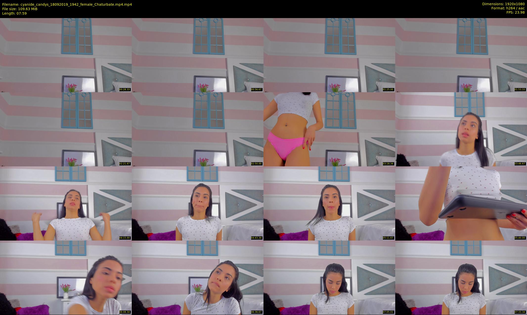 cyanide_candys — 8 minute Chaturbate female cam show recording, 1080p, Sep 18, 2019