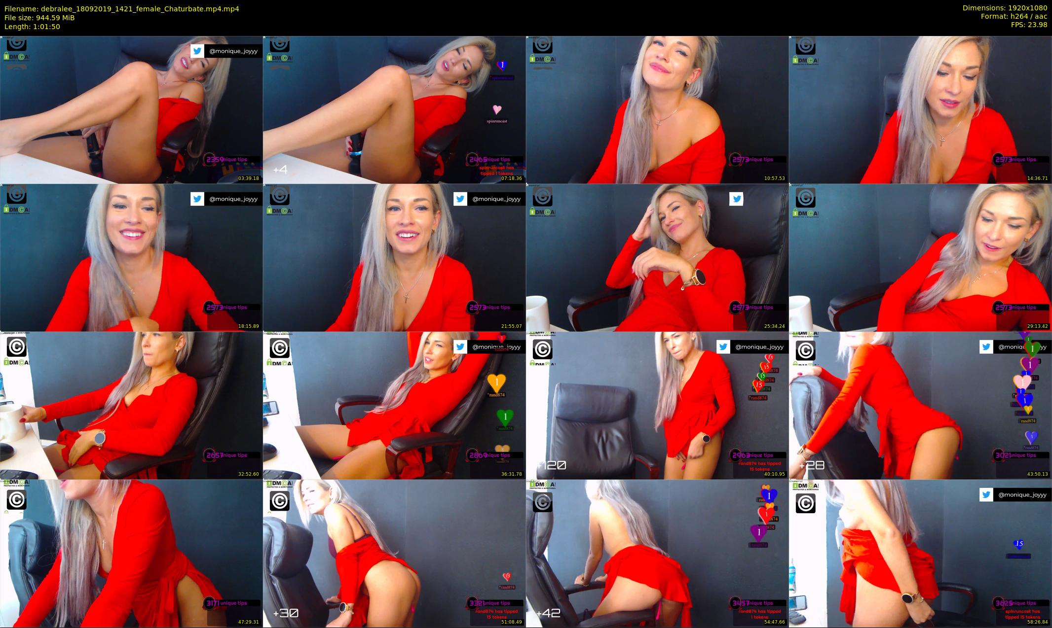 debralee — 62 minute Chaturbate female cam show recording, 1080p, Sep 18, 2019
