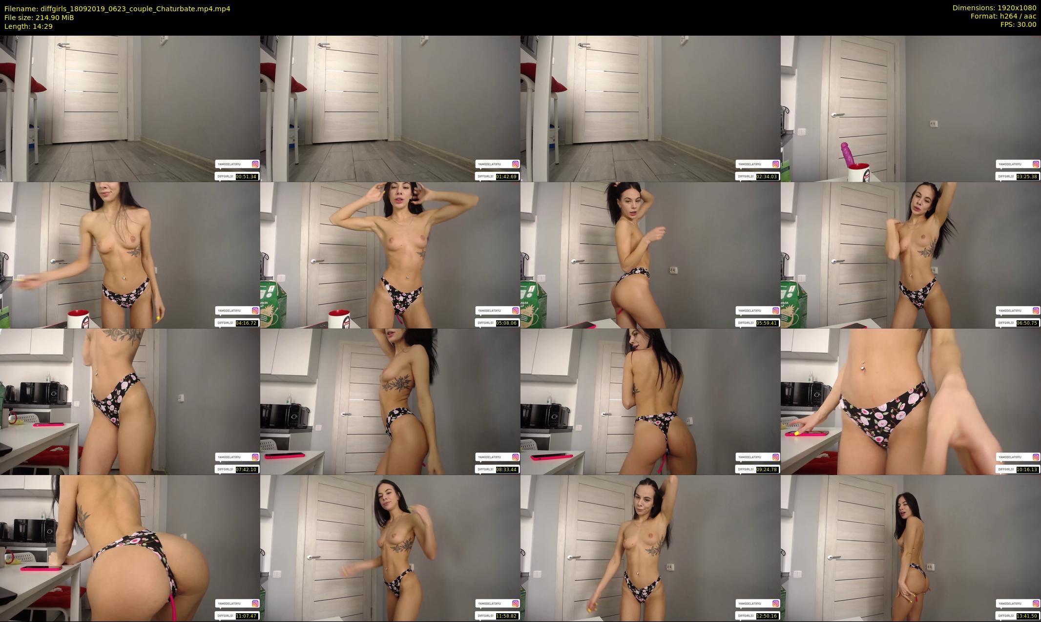 diffgirls — 15 minute Chaturbate female cam show recording, 1080p, Sep 18, 2019