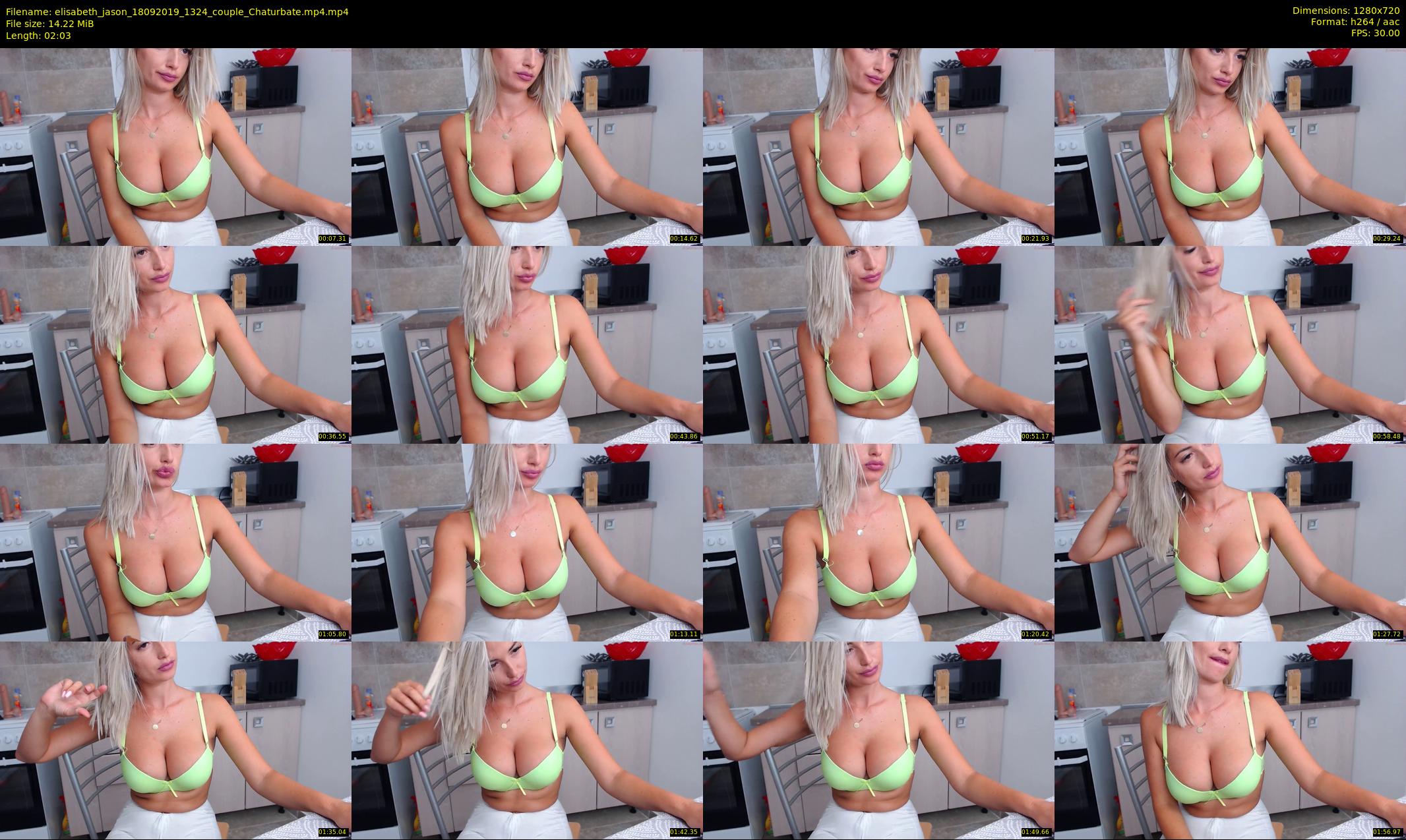 elisabeth_jason — 3 minute Chaturbate couple cam show recording, 720p, Sep 18, 2019