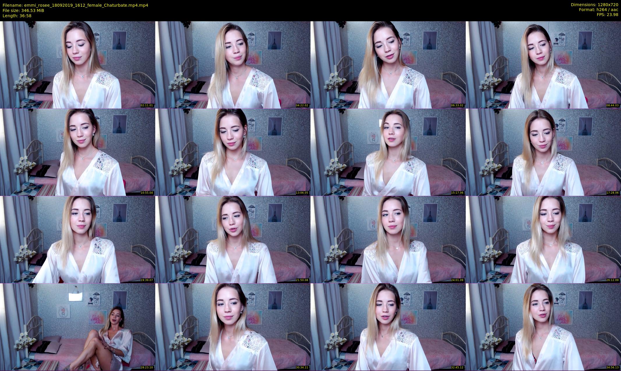 emmi_rosee — 37 minute Chaturbate female cam show recording, 720p, Sep 18, 2019