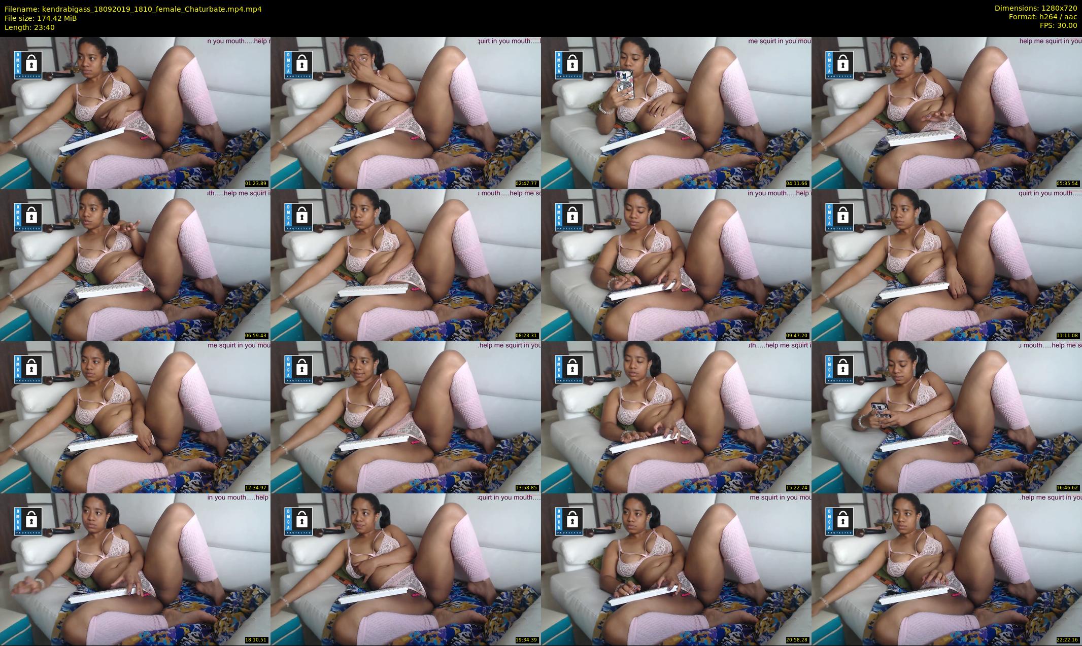 kendrabigass — 24 minute Chaturbate female cam show recording, 720p, Sep 18, 2019