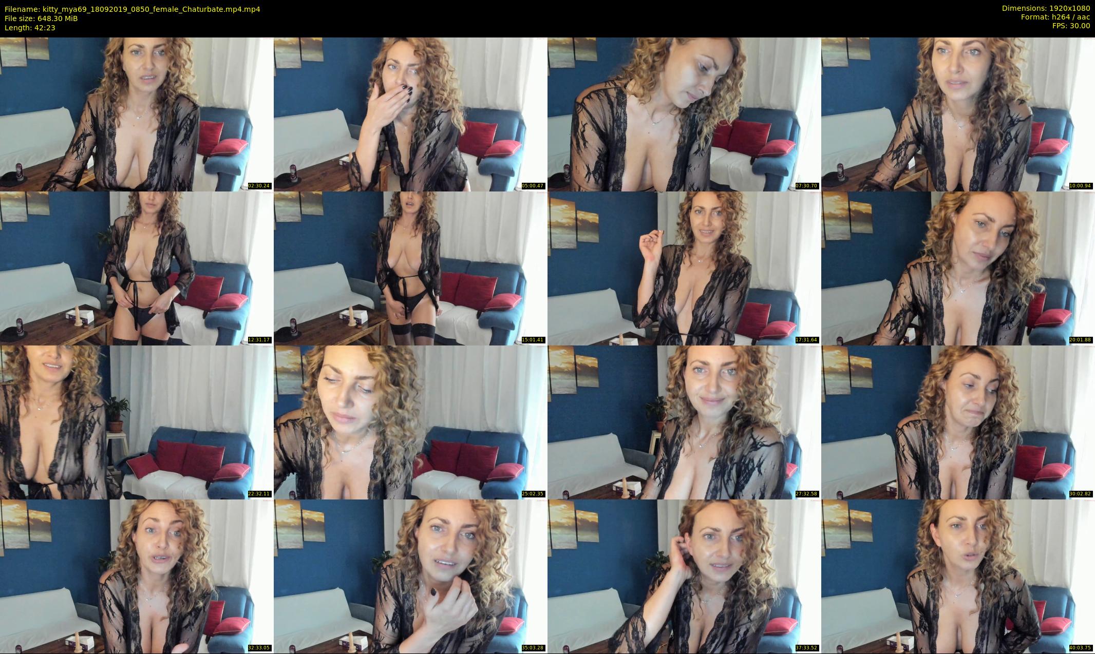 kitty_mya69 — 43 minute Chaturbate female cam show recording, 1080p, Sep 18, 2019