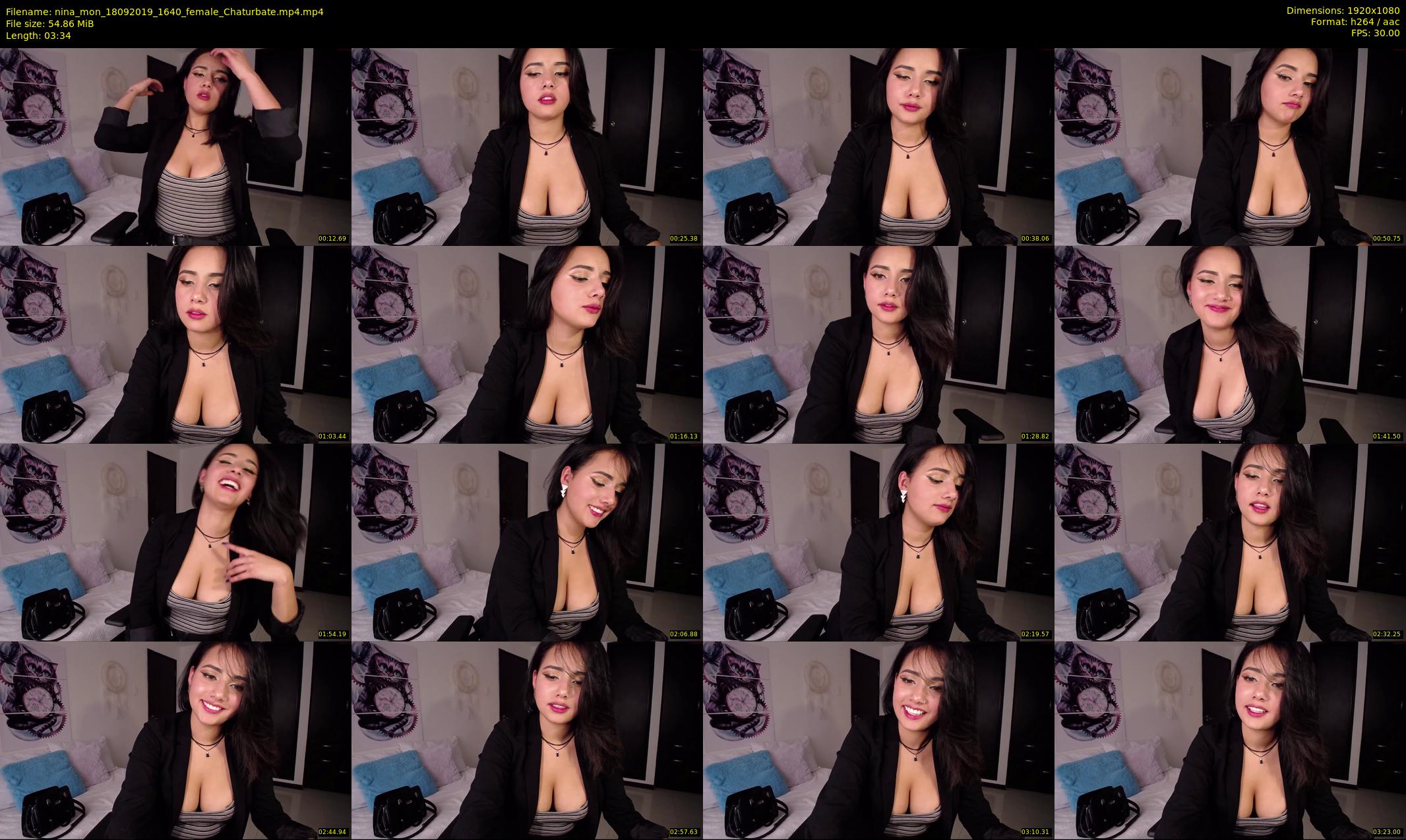 nina_mon — 4 minute Chaturbate female cam show recording, 1080p, Sep 18, 2019