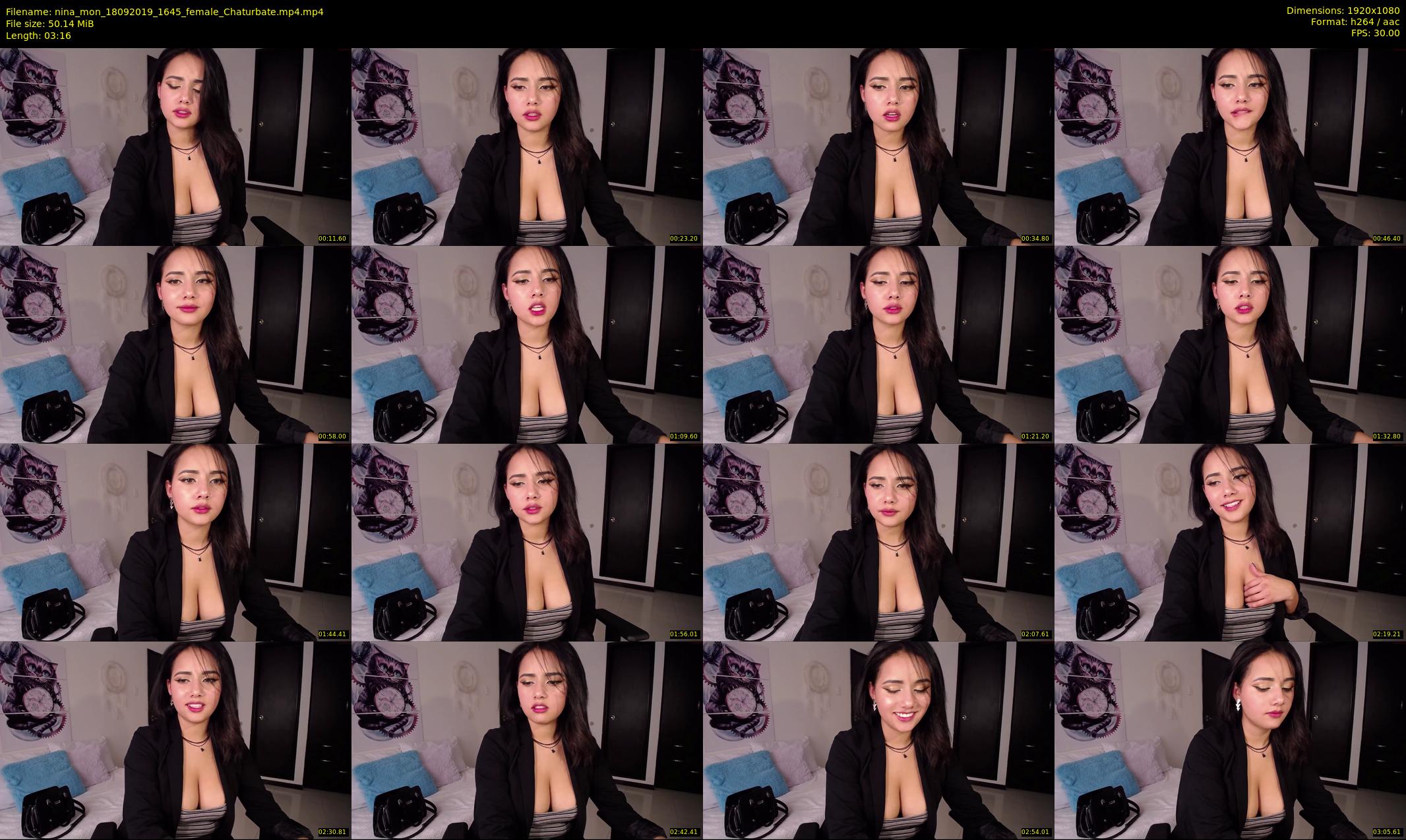 nina_mon — 4 minute Chaturbate female cam show recording, 1080p, Sep 18, 2019