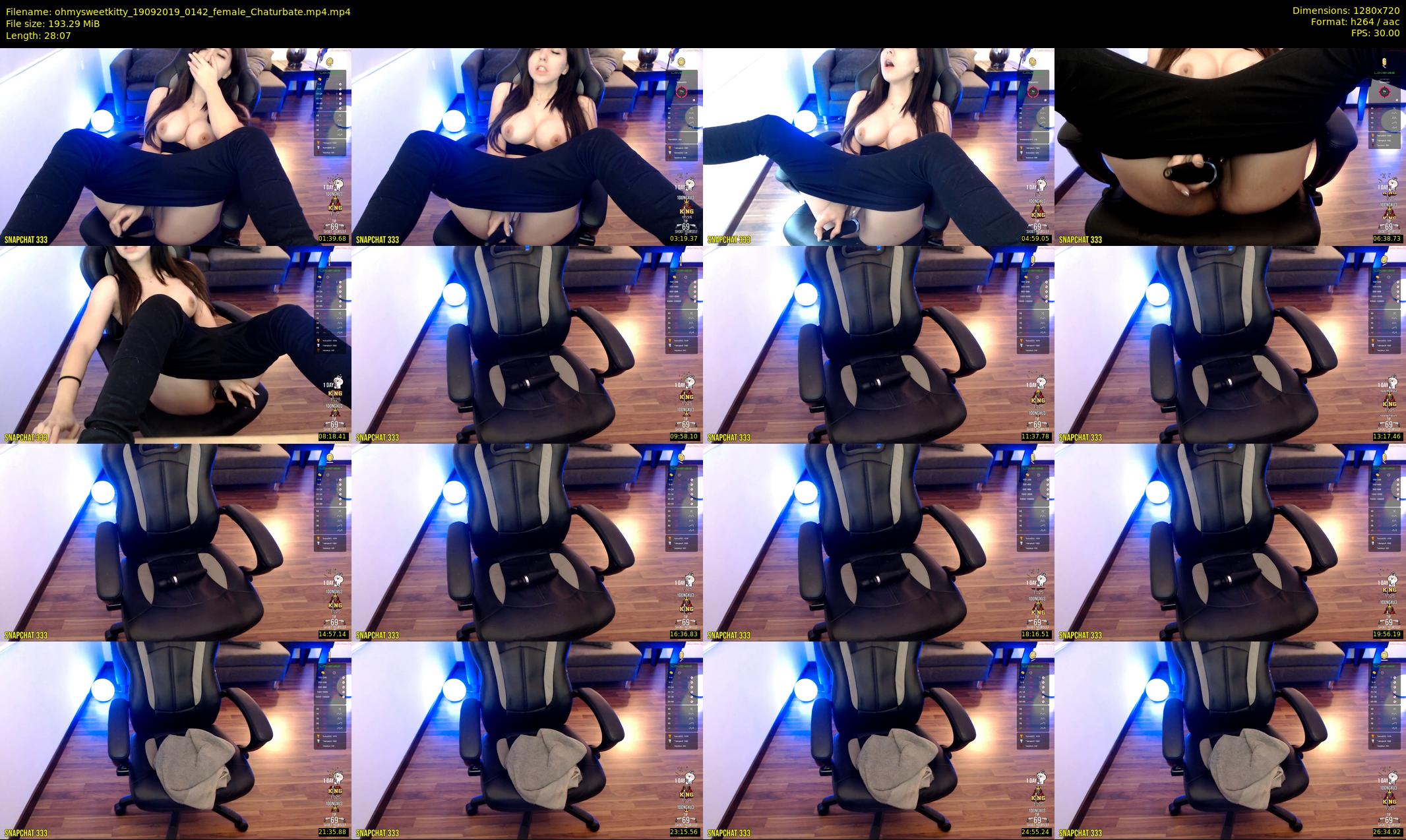 ohmysweetkitty — 29 minute Chaturbate female cam show recording, 720p, Sep 19, 2019