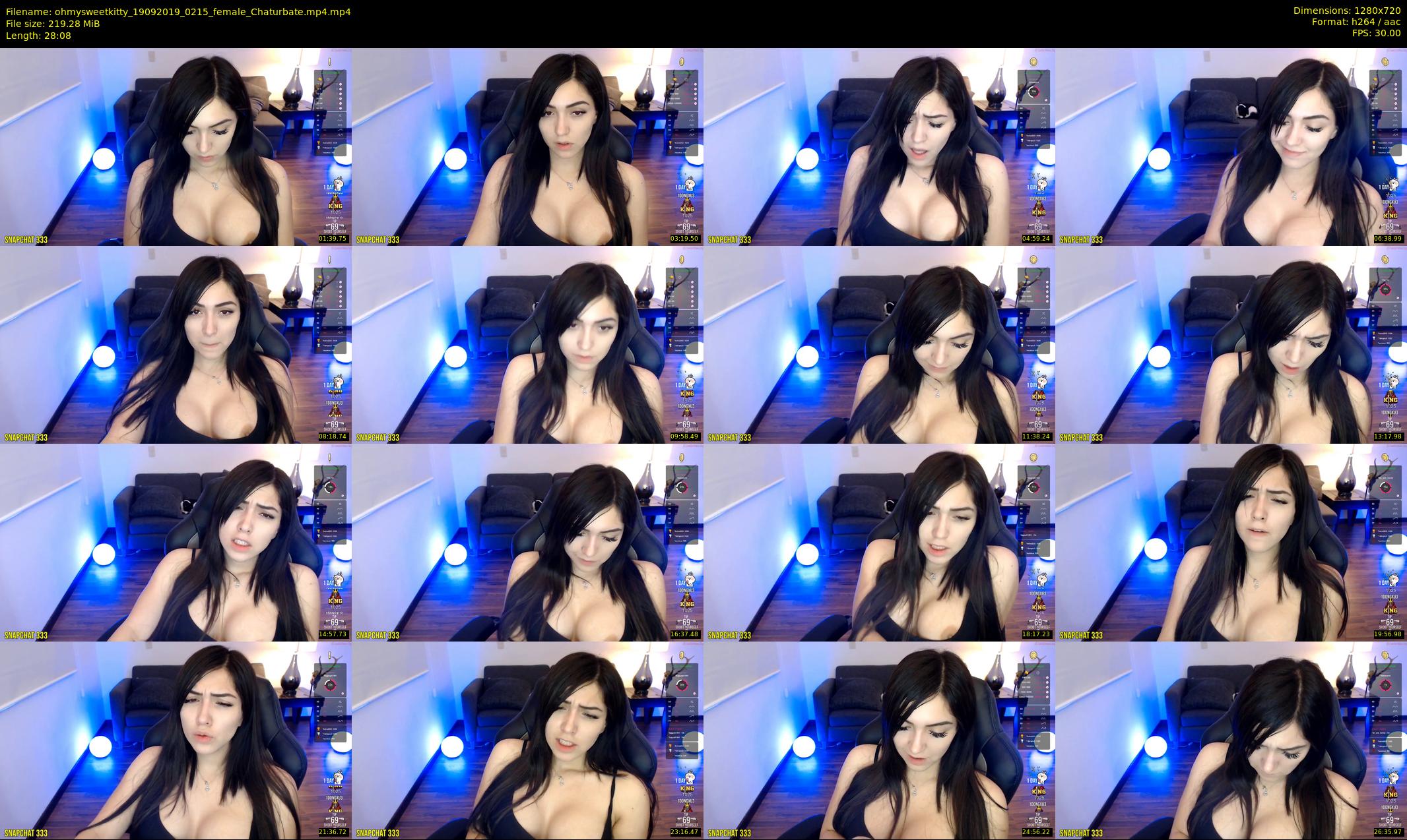 ohmysweetkitty — 29 minute Chaturbate female cam show recording, 720p, Sep 19, 2019