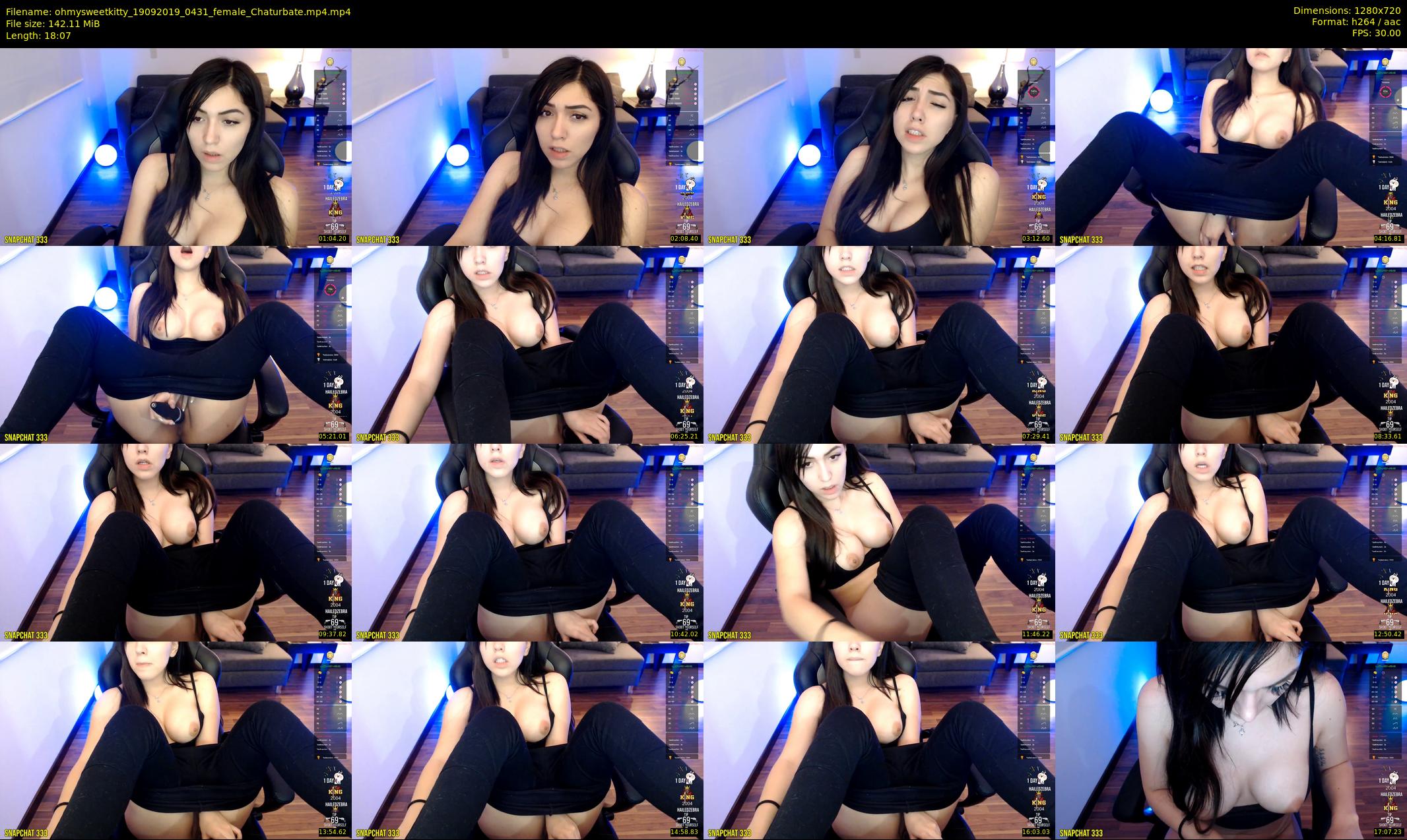 ohmysweetkitty — 19 minute Chaturbate female cam show recording, 720p, Sep 19, 2019