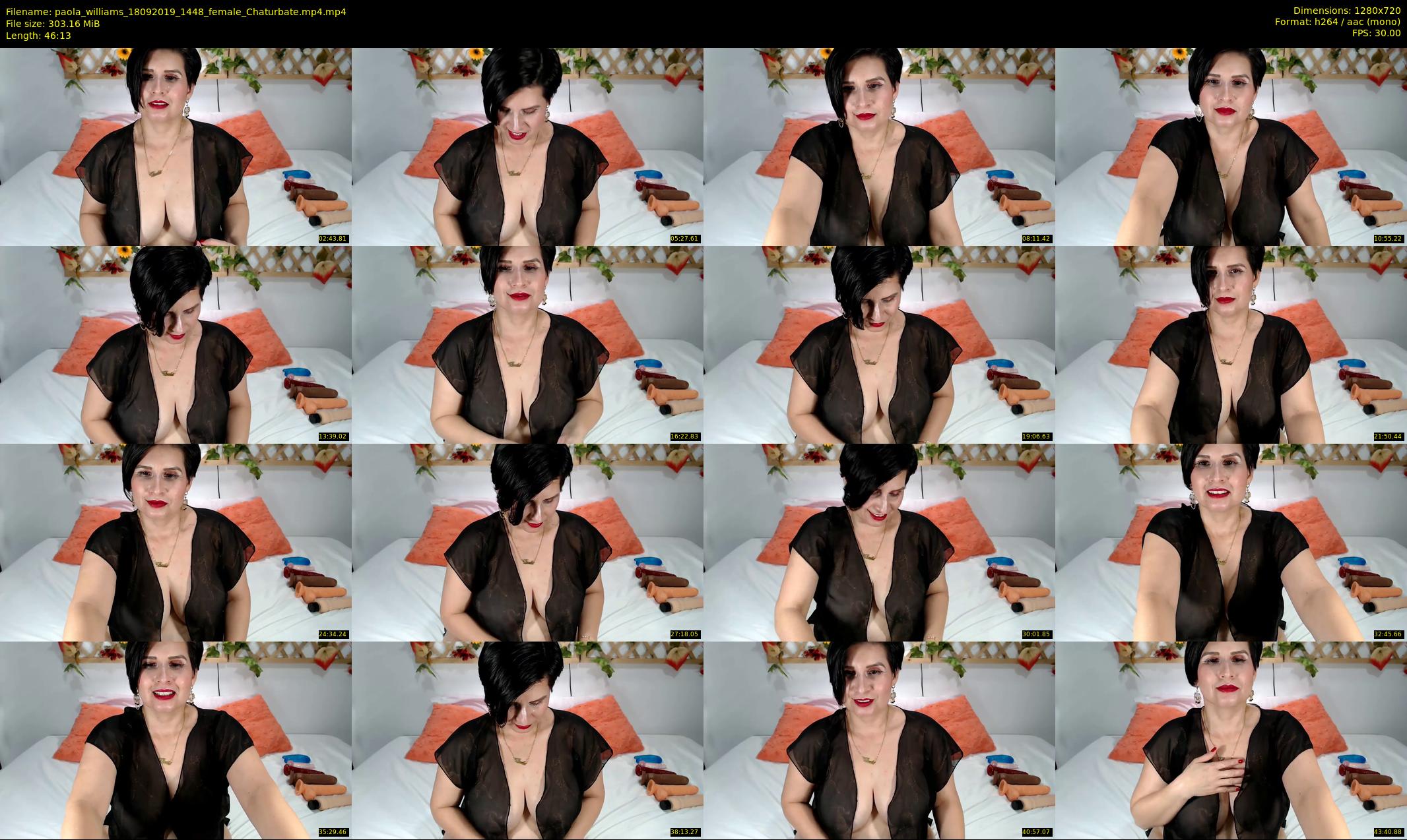 paola_williams — 47 minute Chaturbate female cam show recording, 720p, Sep 18, 2019