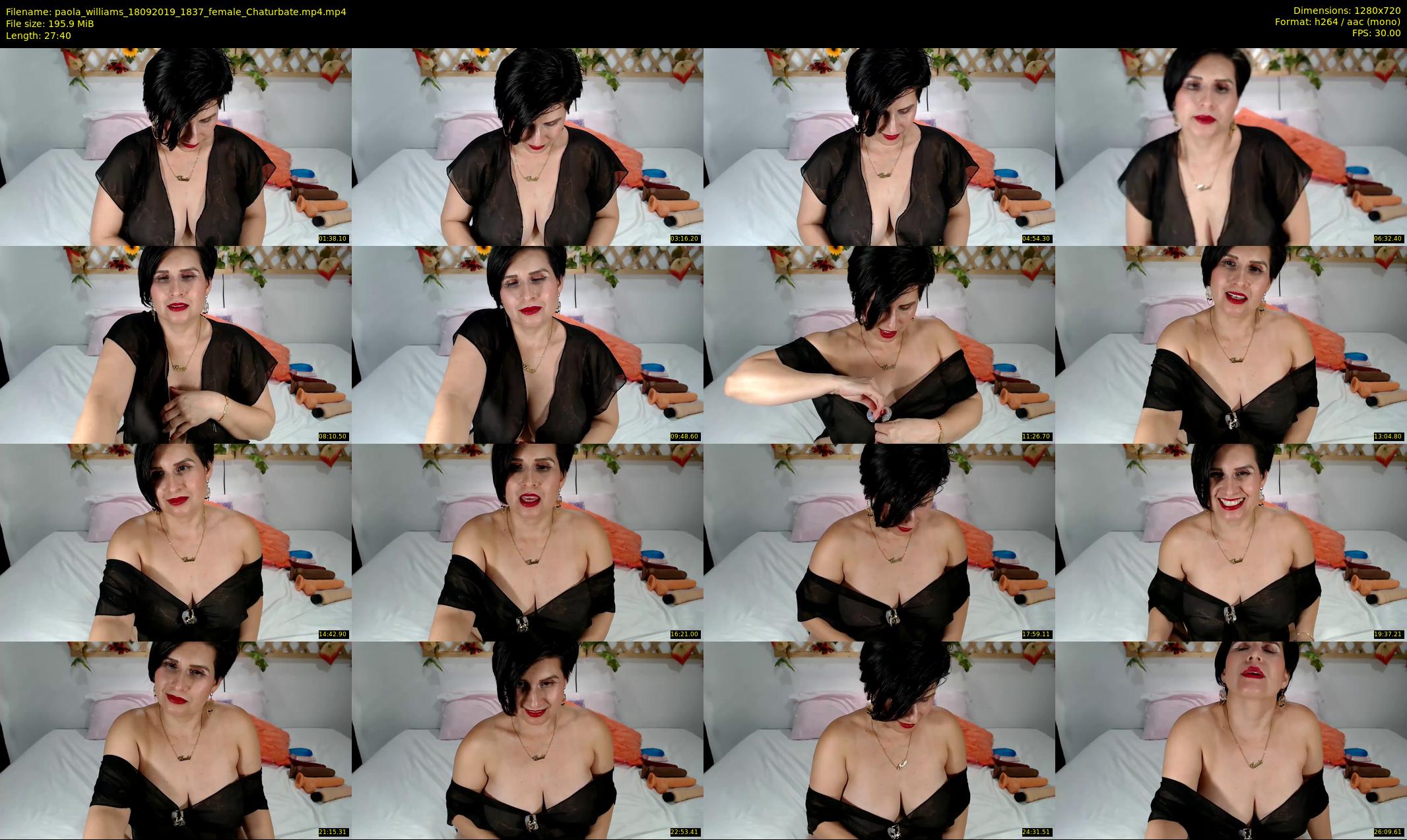 paola_williams — 28 minute Chaturbate female cam show recording, 720p, Sep 18, 2019