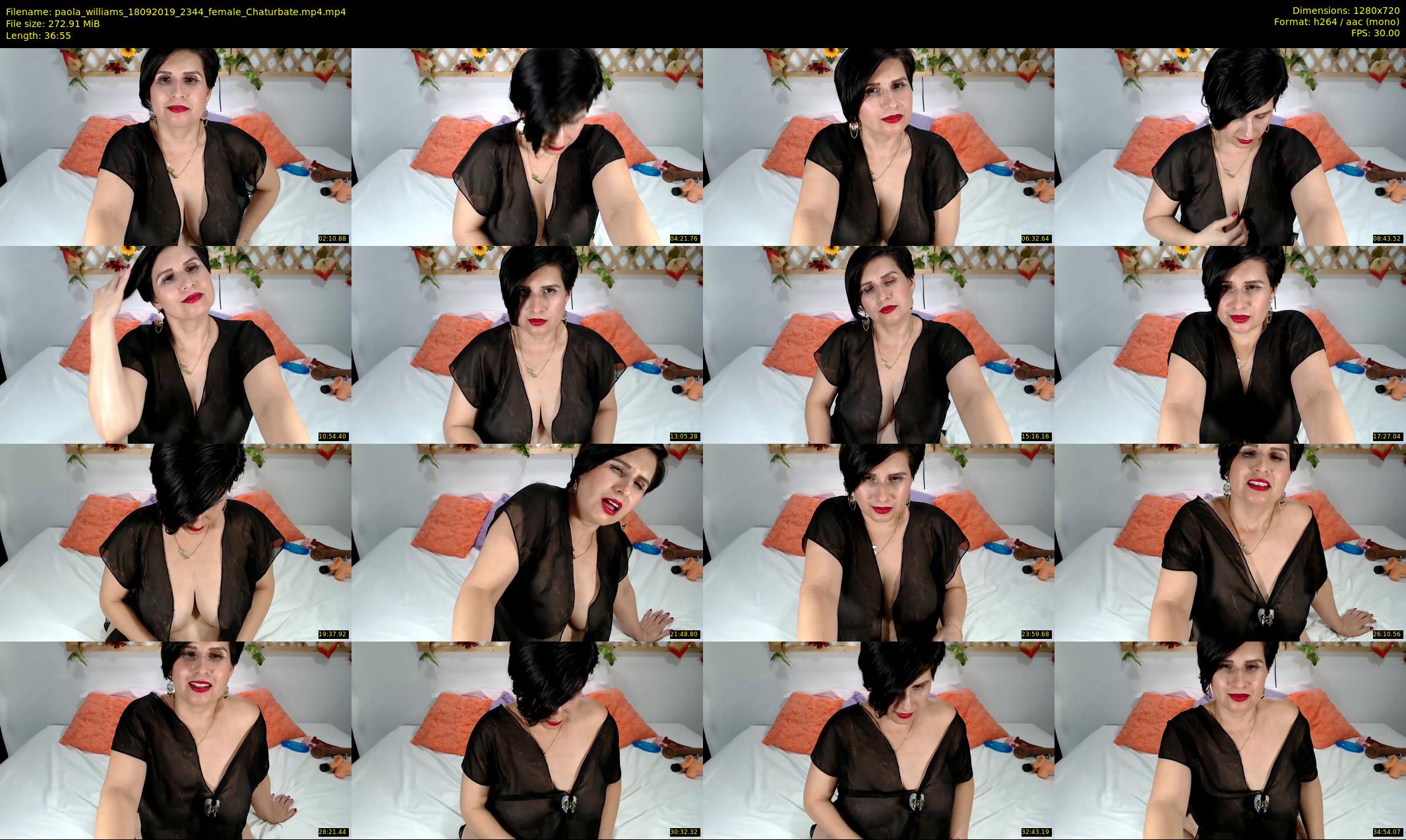 paola_williams — 37 minute Chaturbate female cam show recording, 720p, Sep 18, 2019