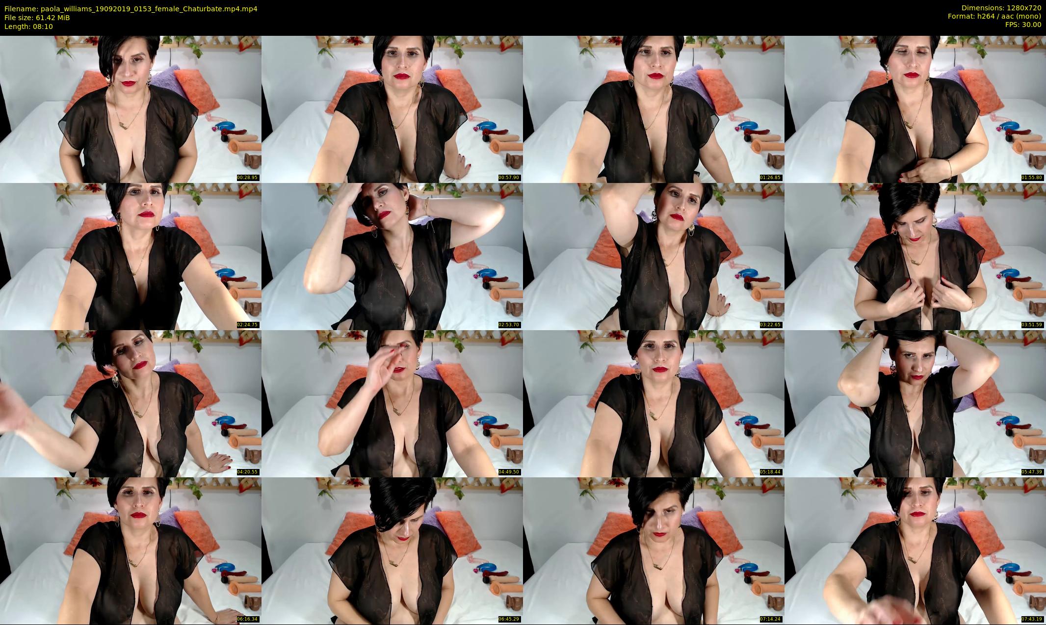 paola_williams — 9 minute Chaturbate female cam show recording, 720p, Sep 19, 2019