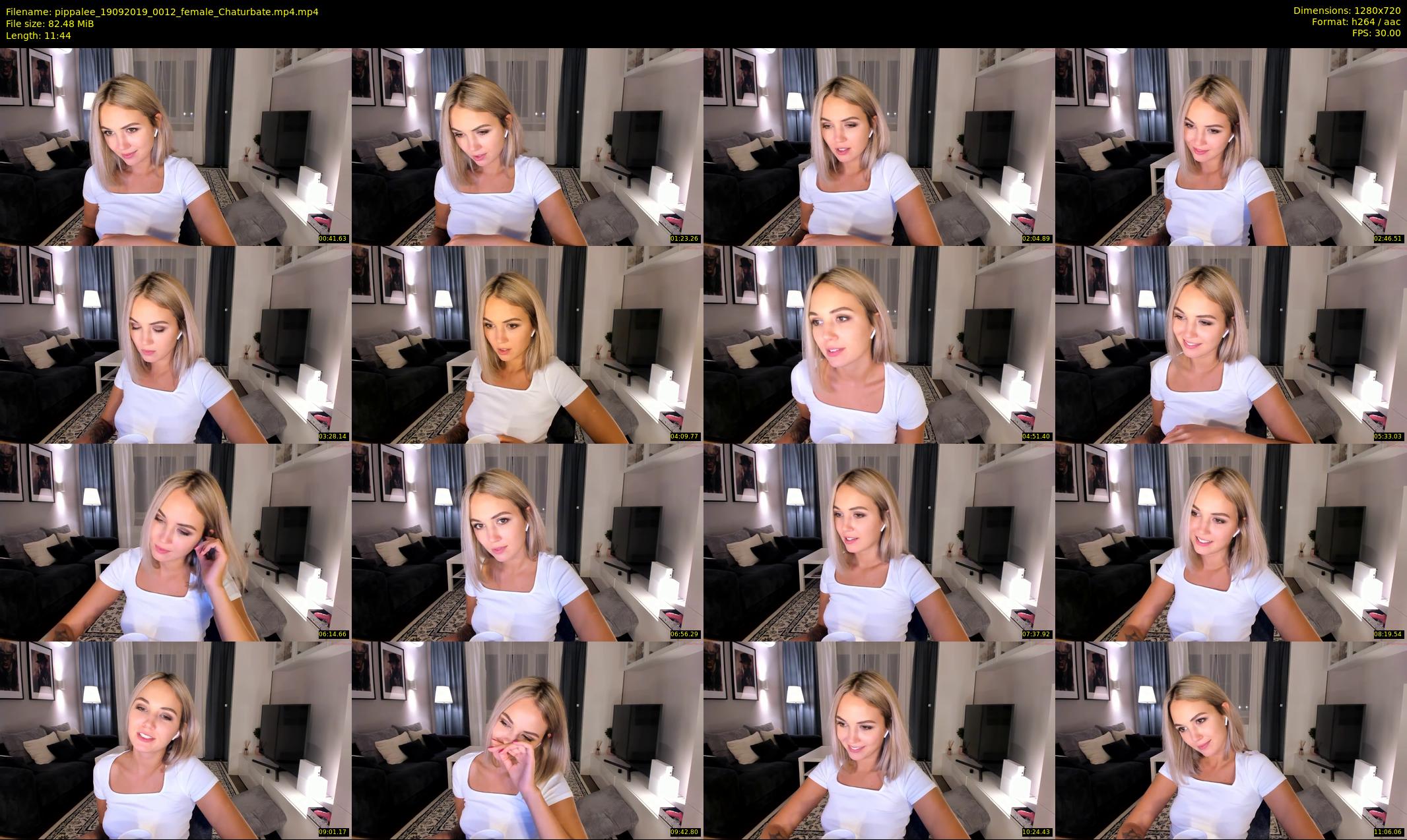 pippalee — 12 minute Chaturbate female cam show recording, 720p, Sep 19, 2019