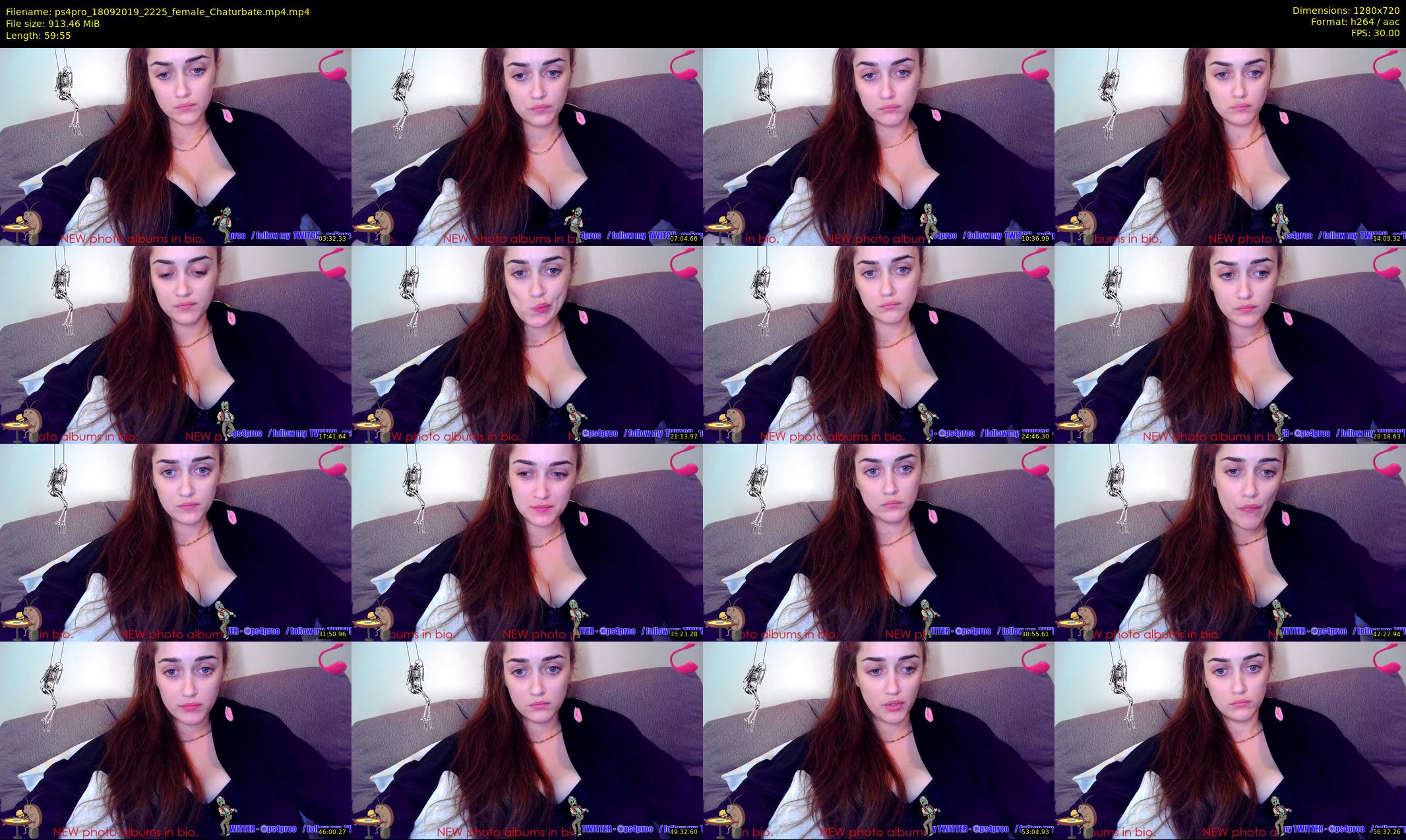 ps4pro — 60 minute Chaturbate female cam show recording, 720p, Sep 18, 2019