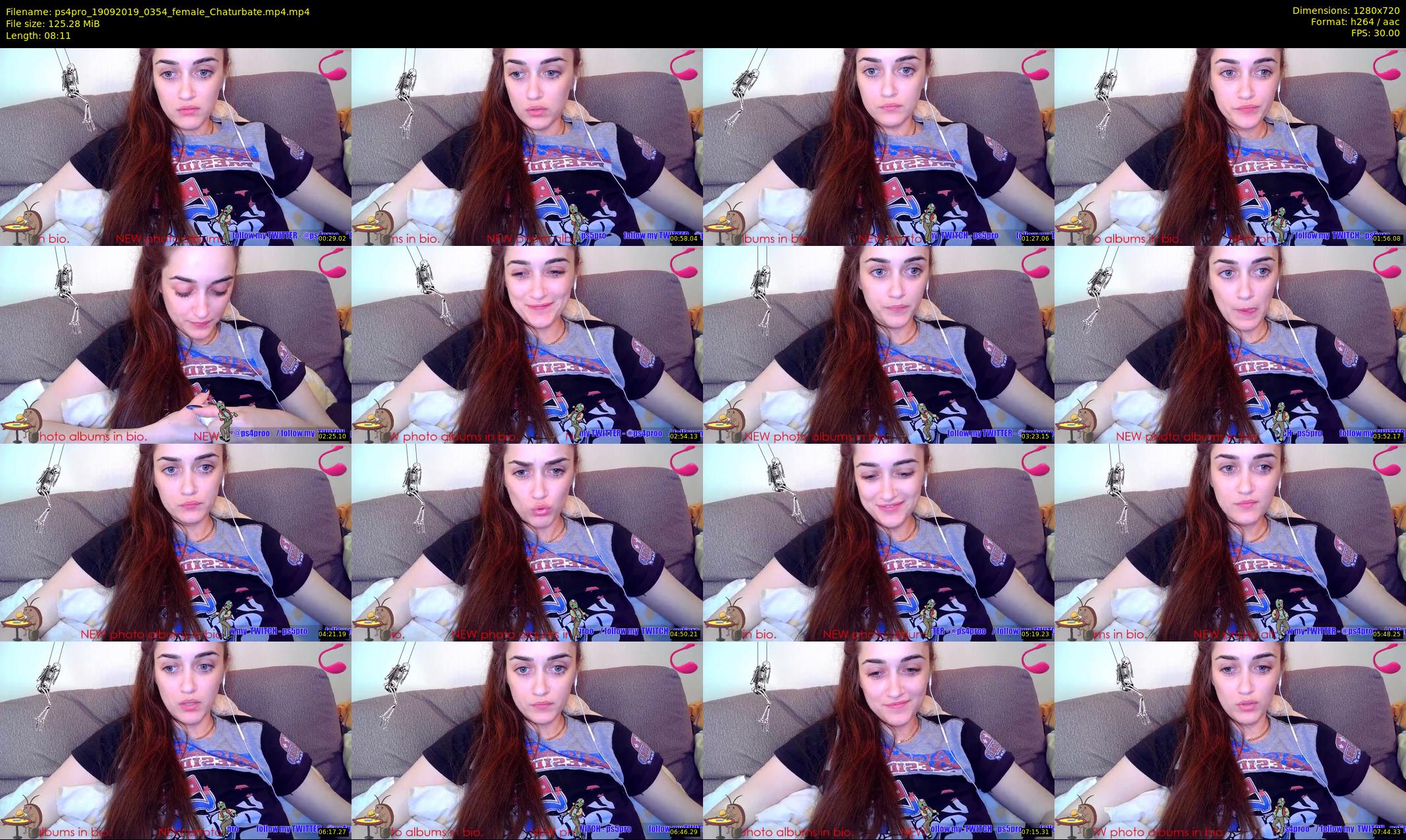 ps4pro — 9 minute Chaturbate female cam show recording, 720p, Sep 19, 2019