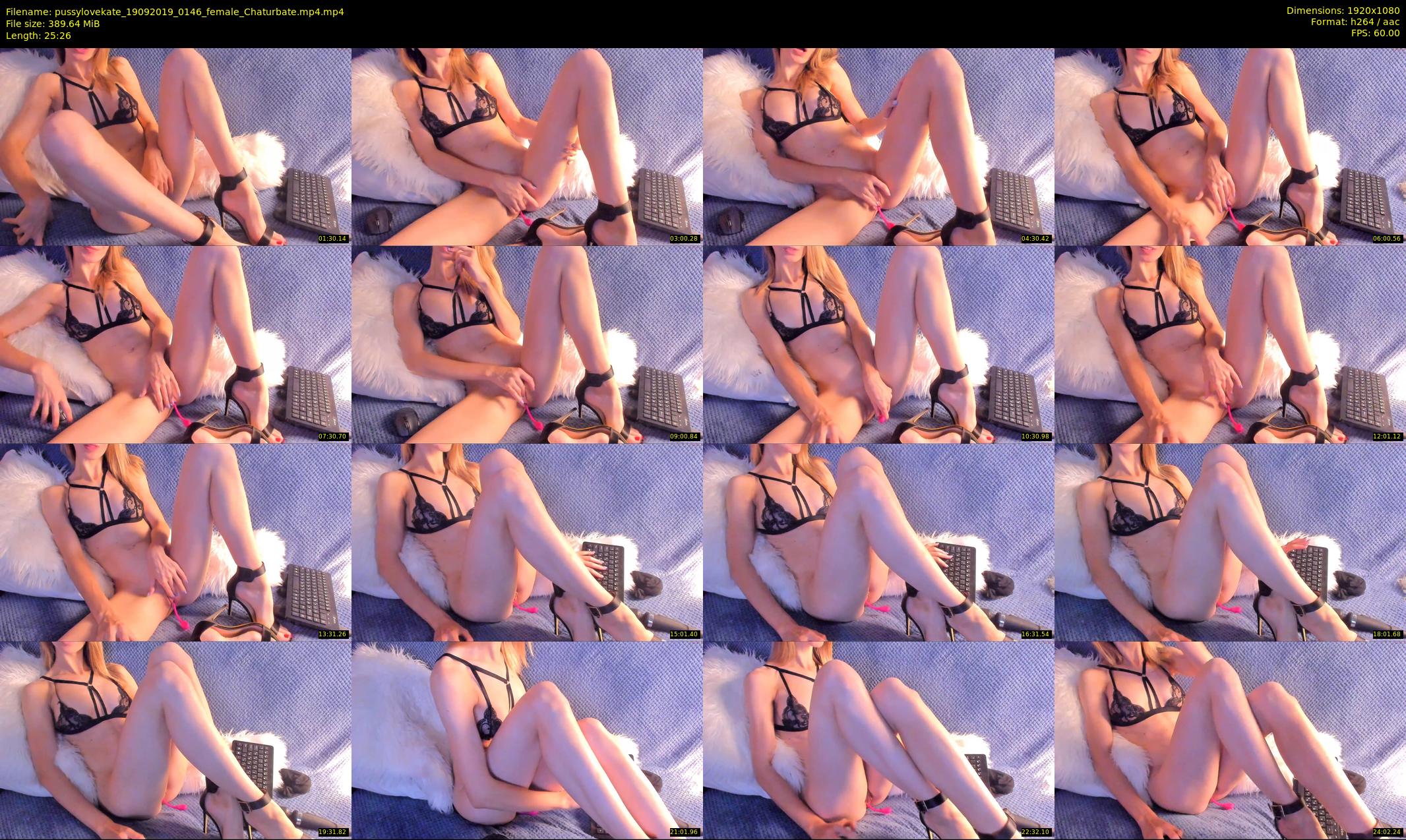 pussylovekate — 26 minute Chaturbate female cam show recording, 1080p, Sep 19, 2019
