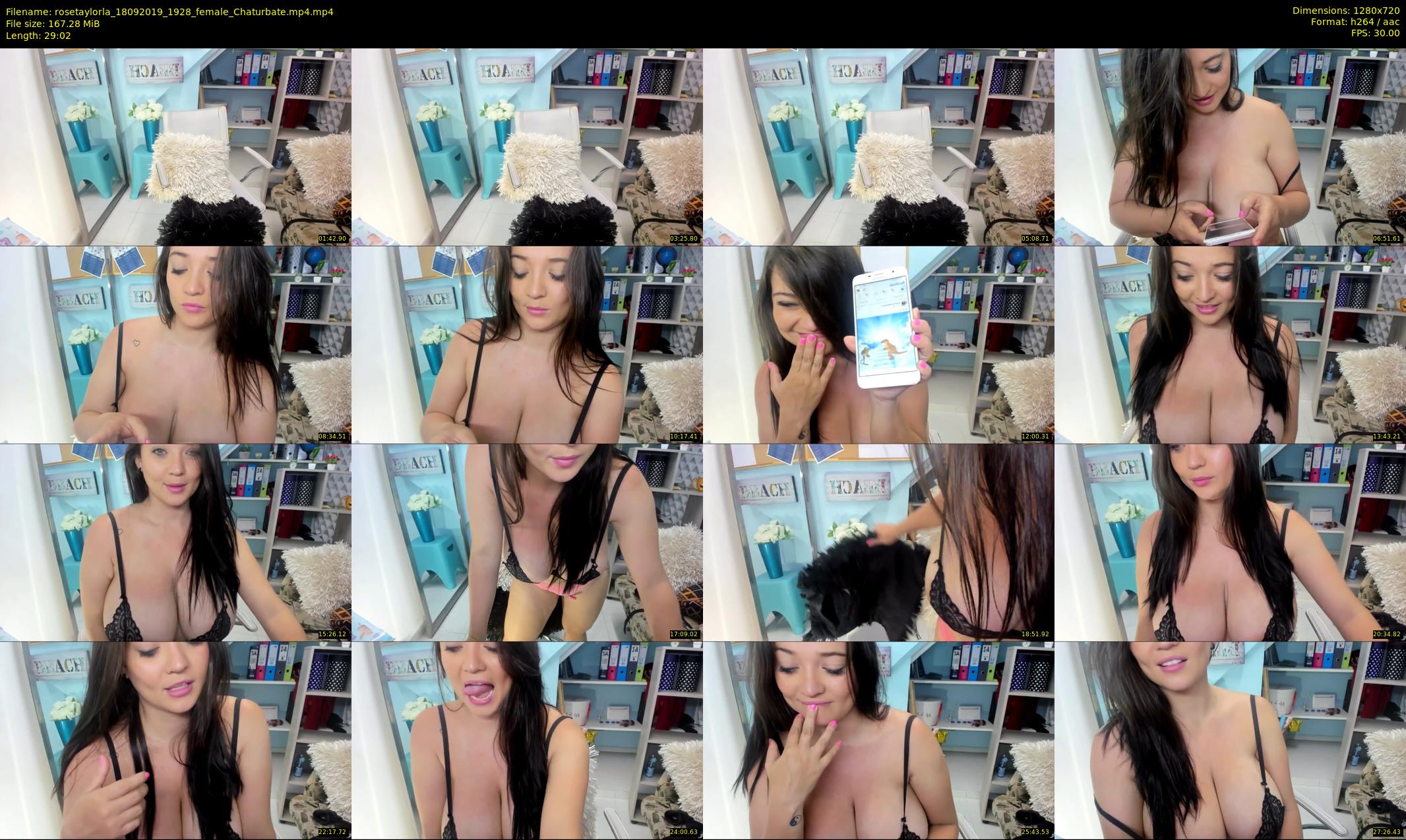 rosetaylorla — 30 minute Chaturbate female cam show recording, 720p, Sep 18, 2019