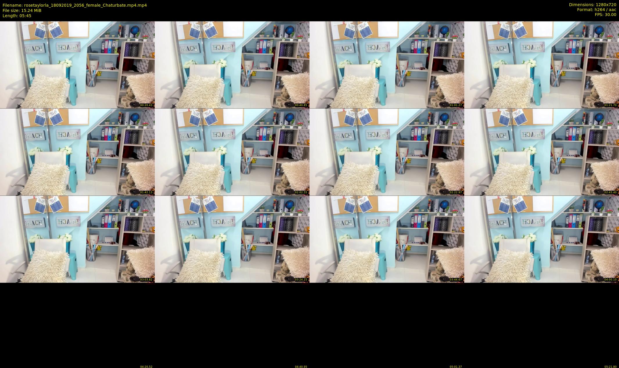 rosetaylorla — 6 minute Chaturbate female cam show recording, 720p, Sep 18, 2019
