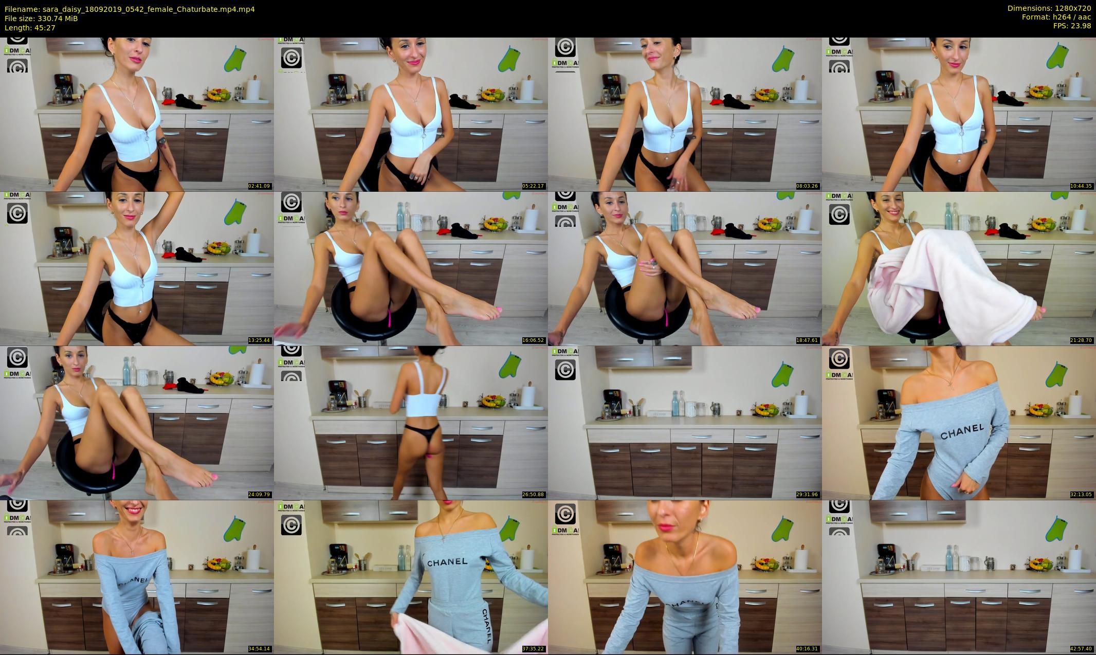 sara_daisy — 46 minute Chaturbate female cam show recording, 720p, Sep 18, 2019
