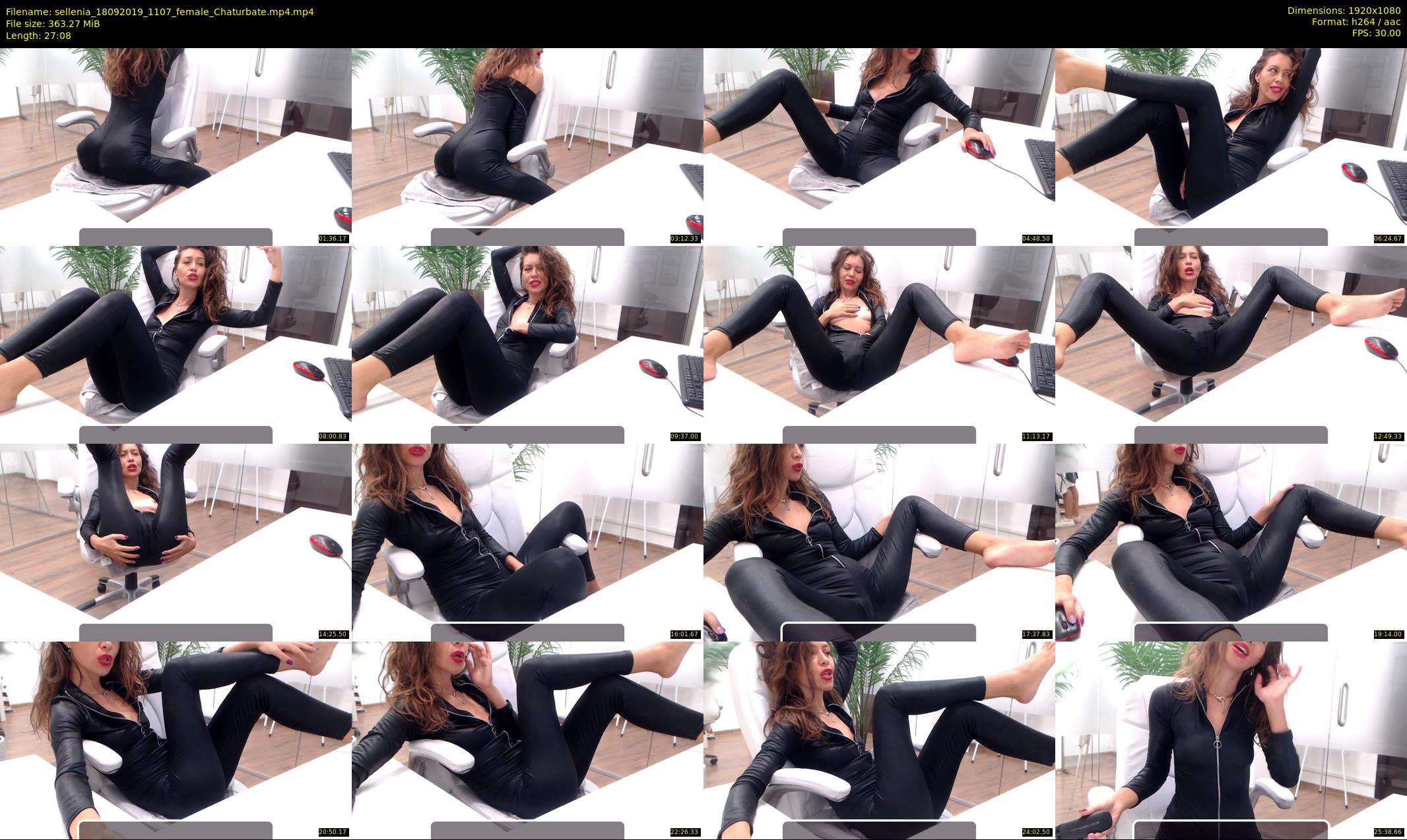sellenia — 28 minute Chaturbate female cam show recording, 1080p, Sep 18, 2019