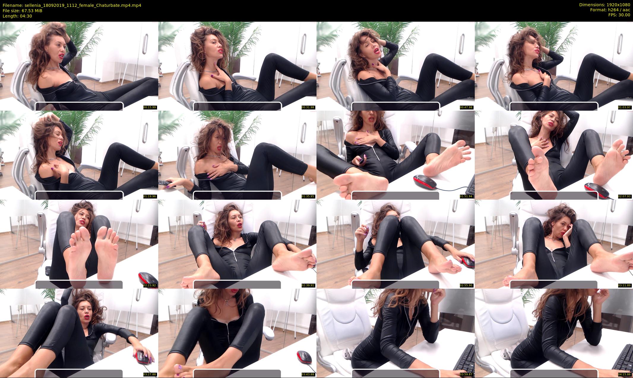 sellenia — 5 minute Chaturbate female cam show recording, 1080p, Sep 18, 2019