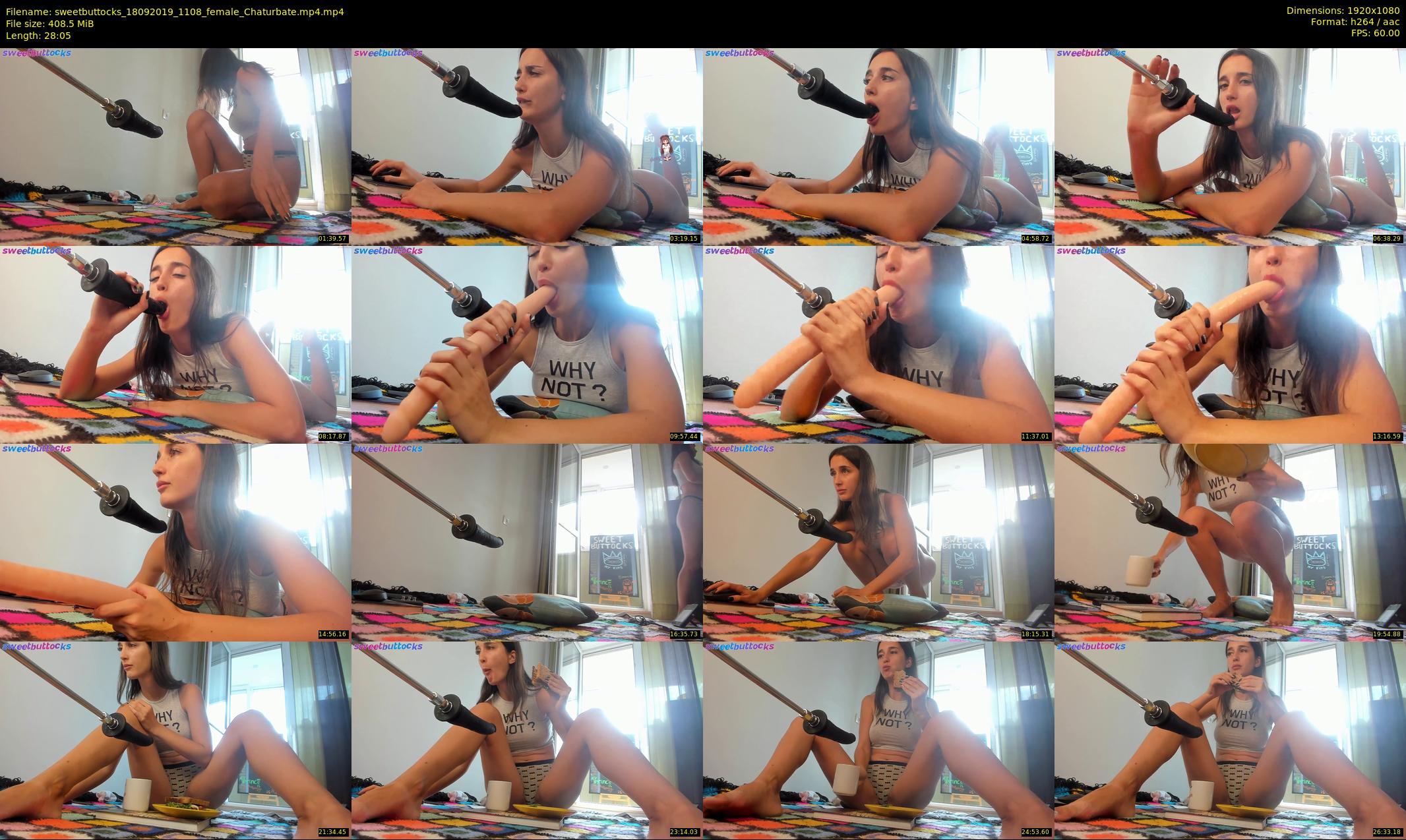 sweetbuttocks — 29 minute Chaturbate female cam show recording, 1080p, Sep 18, 2019