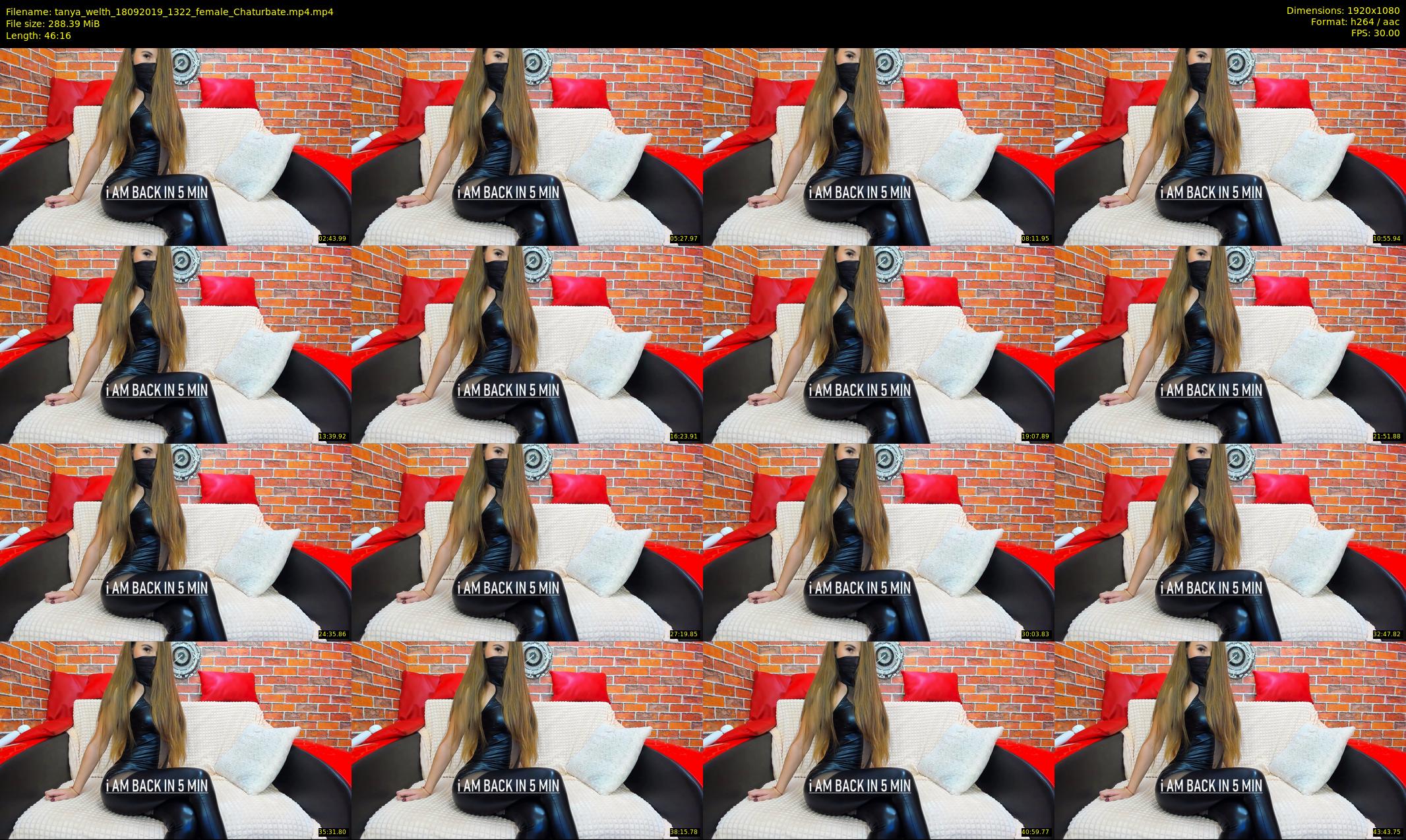 tanya_welth — 47 minute Chaturbate female cam show recording, 1080p, Sep 18, 2019