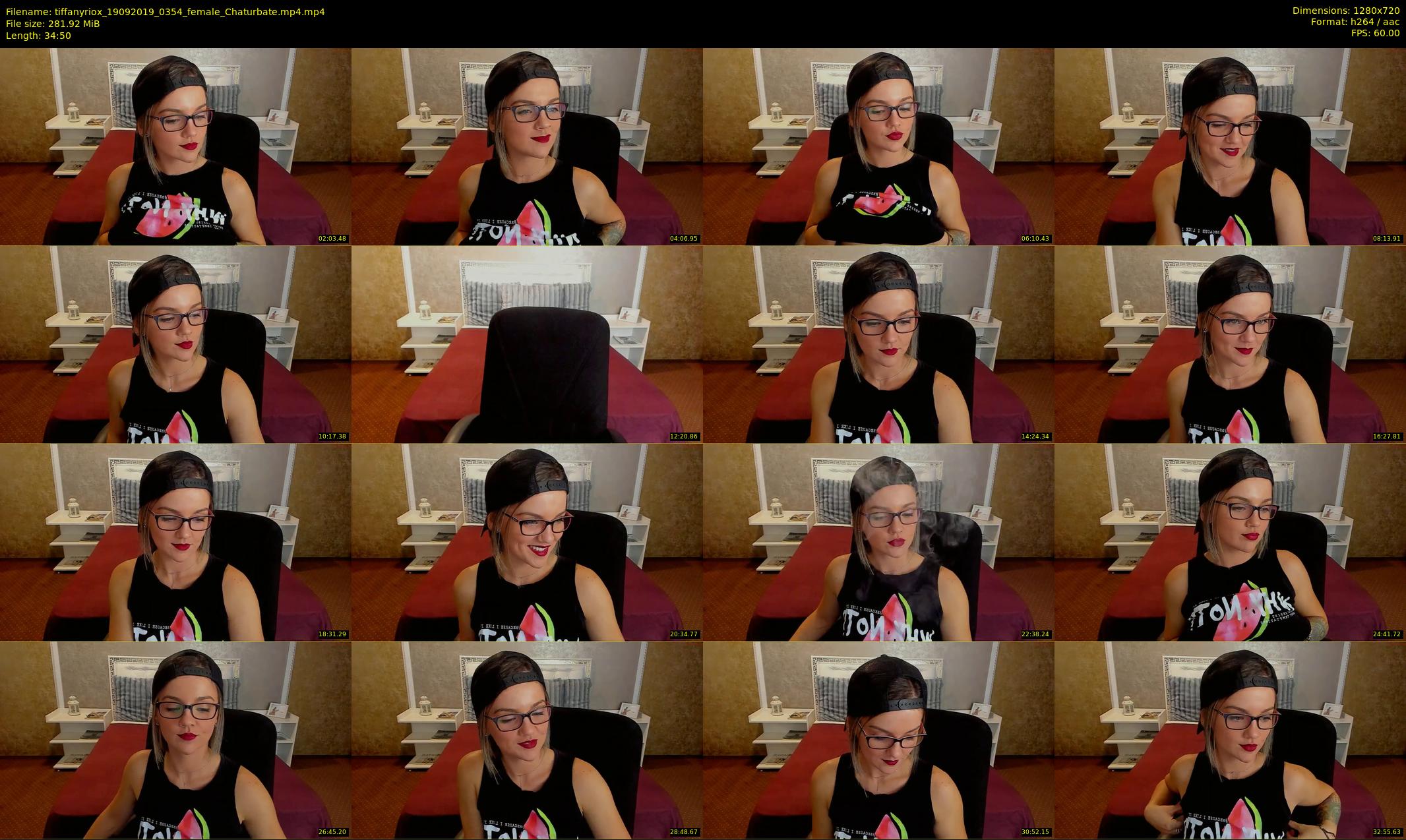 tiffanyriox — 35 minute Chaturbate female cam show recording, 720p, Sep 19, 2019