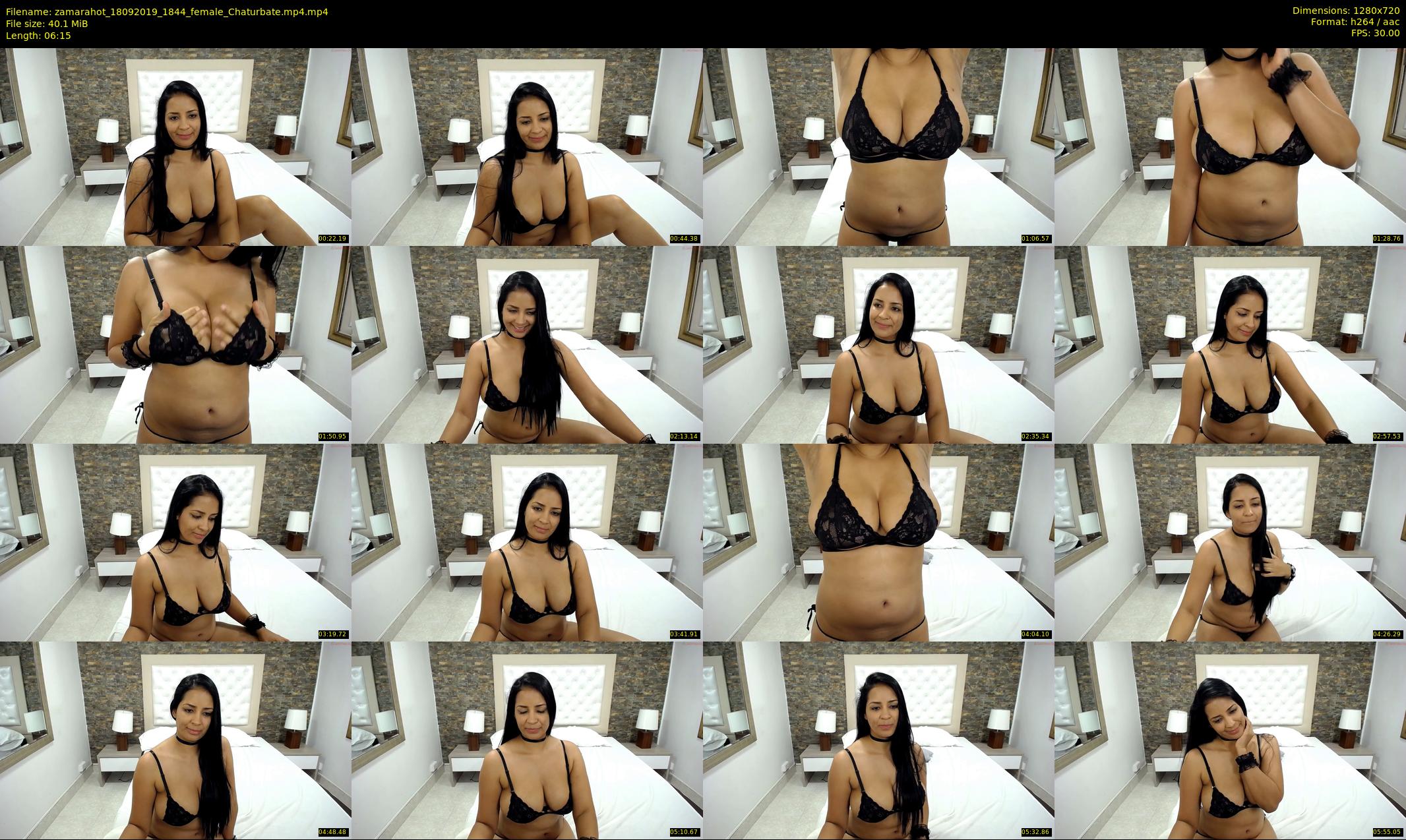 zamarahot — 7 minute Chaturbate female cam show recording, 720p, Sep 18, 2019