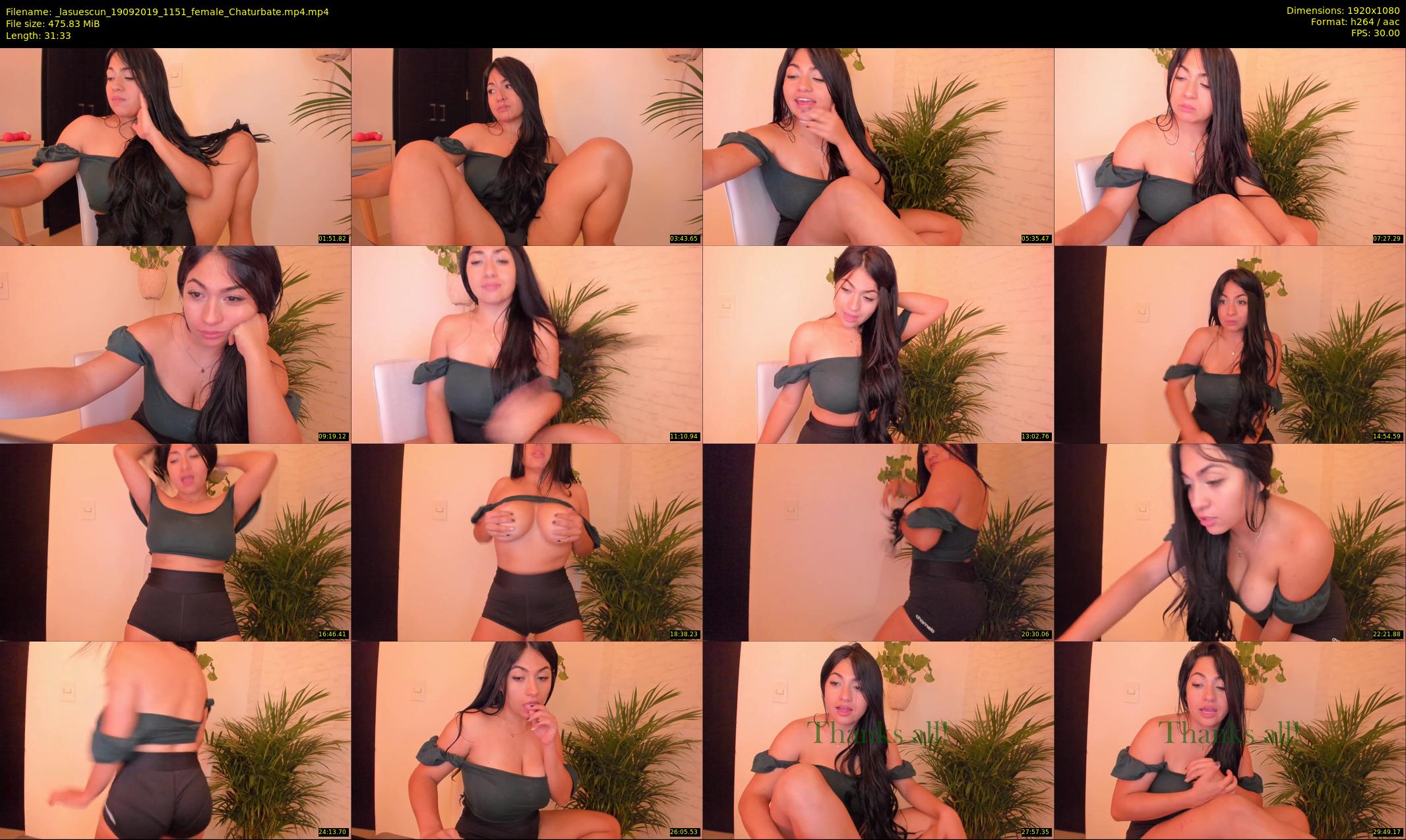 _lasuescun — 32 minute Chaturbate female cam show recording, 1080p, Sep 19, 2019