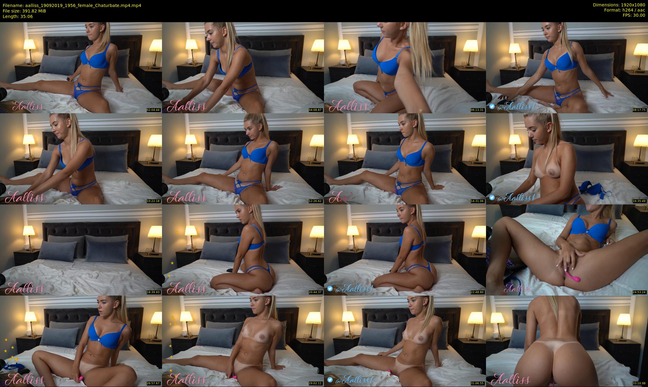 aalliss — 36 minute Chaturbate female cam show recording, 1080p, Sep 19, 2019