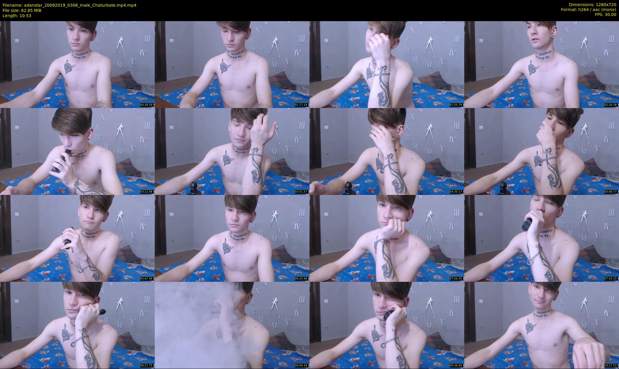 adanstar — 11 minute Chaturbate male cam show recording, 720p, Sep 20, 2019
