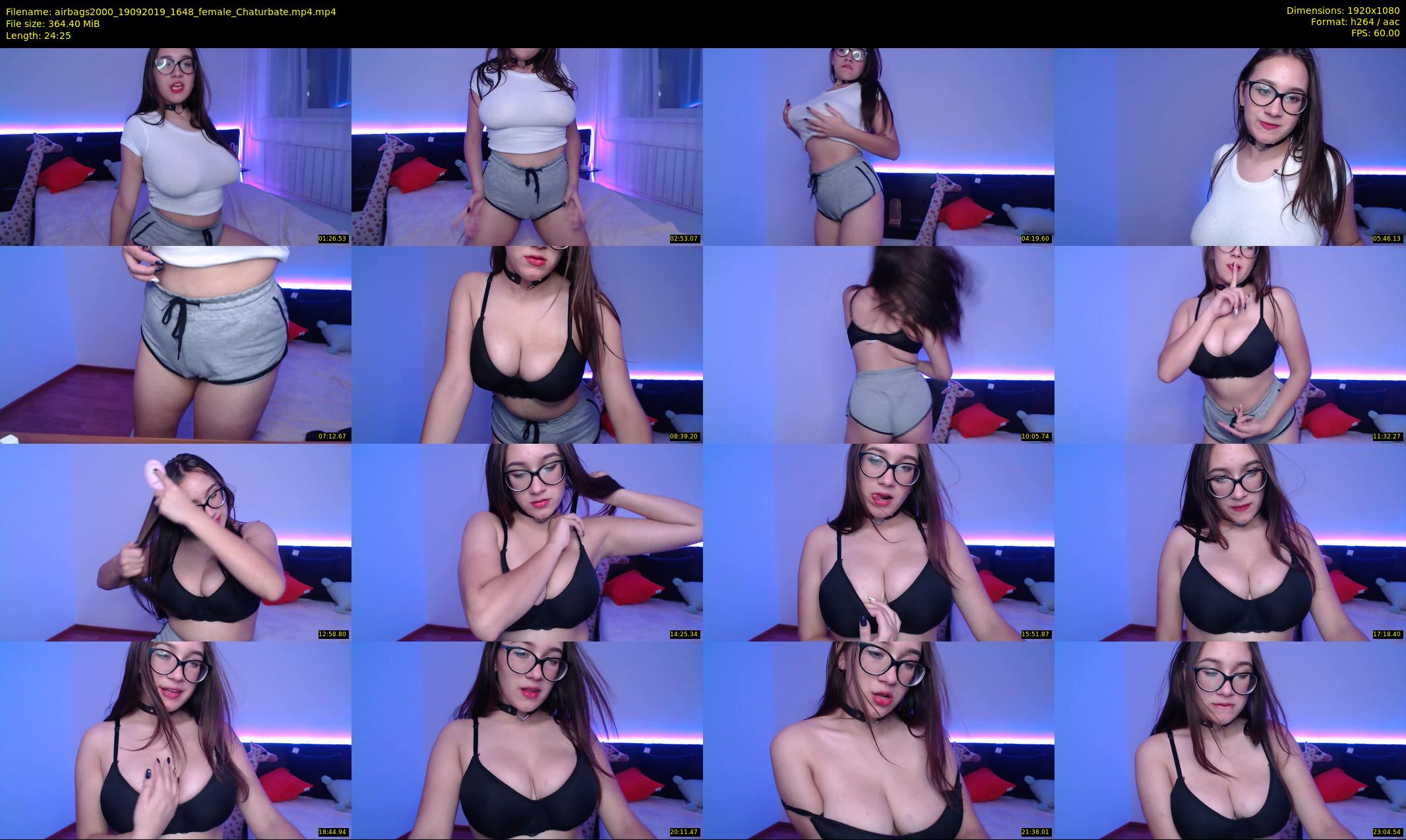 airbags2000 — 25 minute Chaturbate female cam show recording, 1080p, Sep 19, 2019