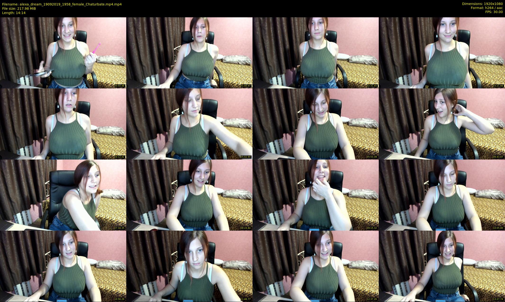 alexa_dream — 15 minute Chaturbate female cam show recording, 1080p, Sep 19, 2019