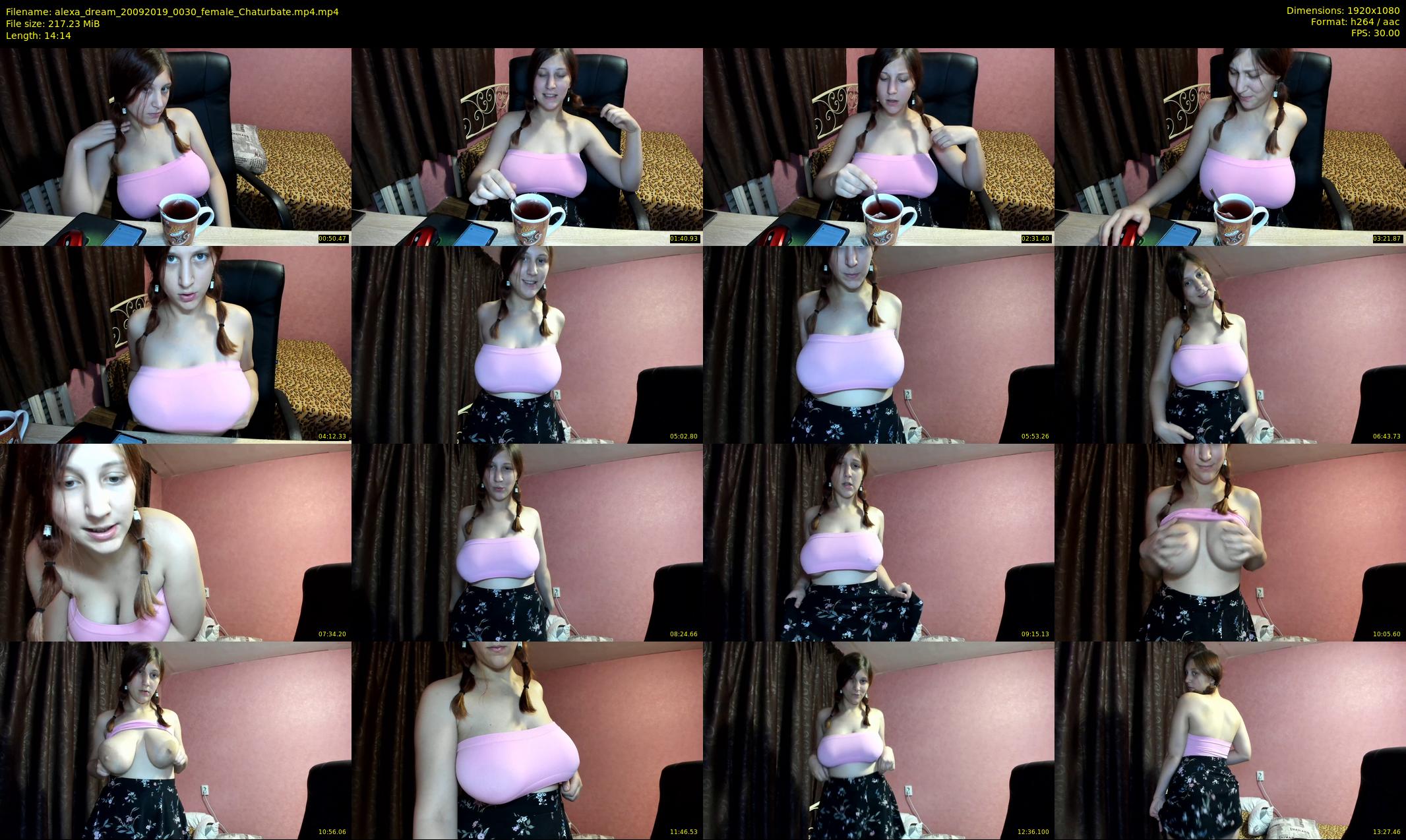 alexa_dream — 15 minute Chaturbate female cam show recording, 1080p, Sep 20, 2019