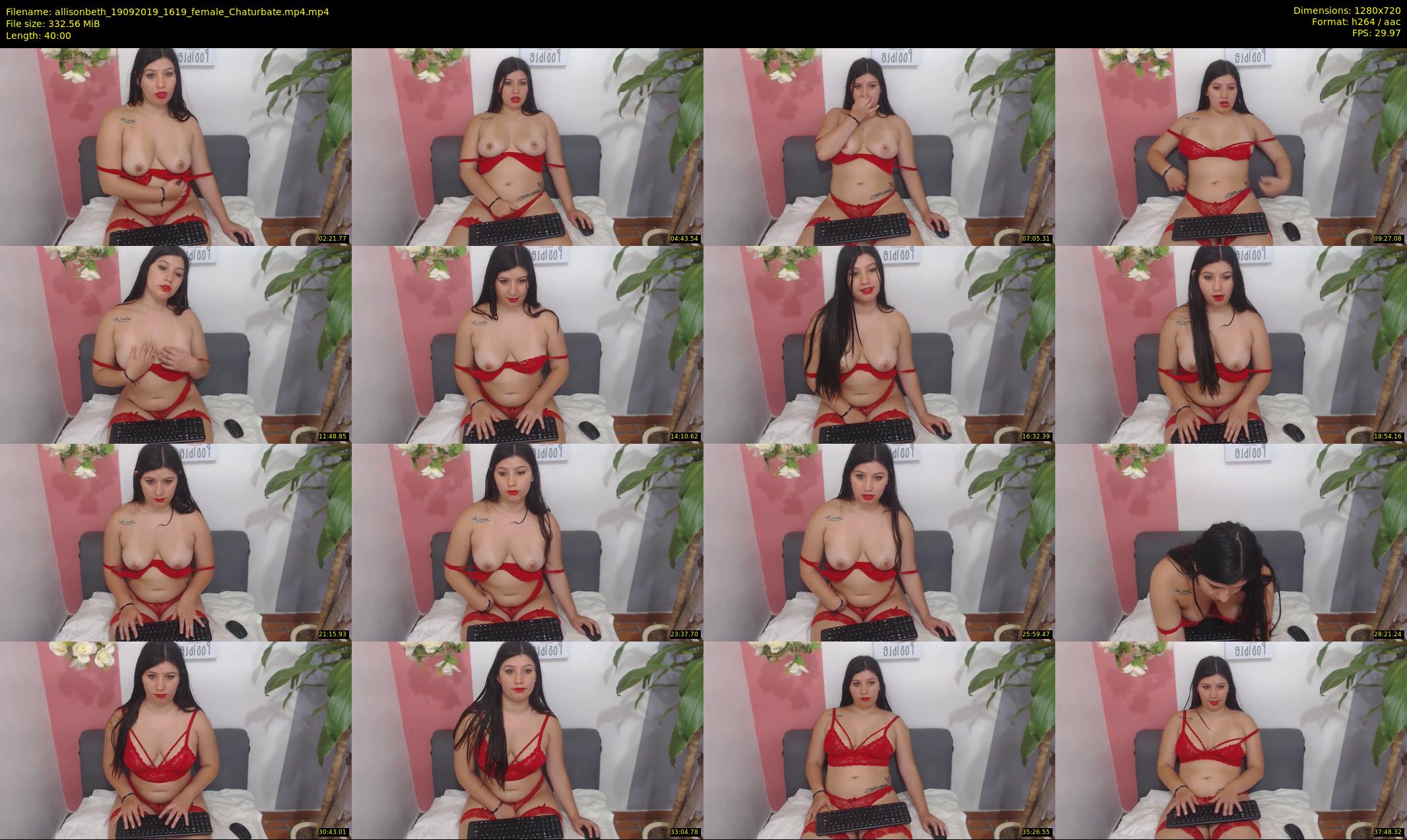 allisonbeth — 40 minute Chaturbate female cam show recording, 720p, Sep 19, 2019